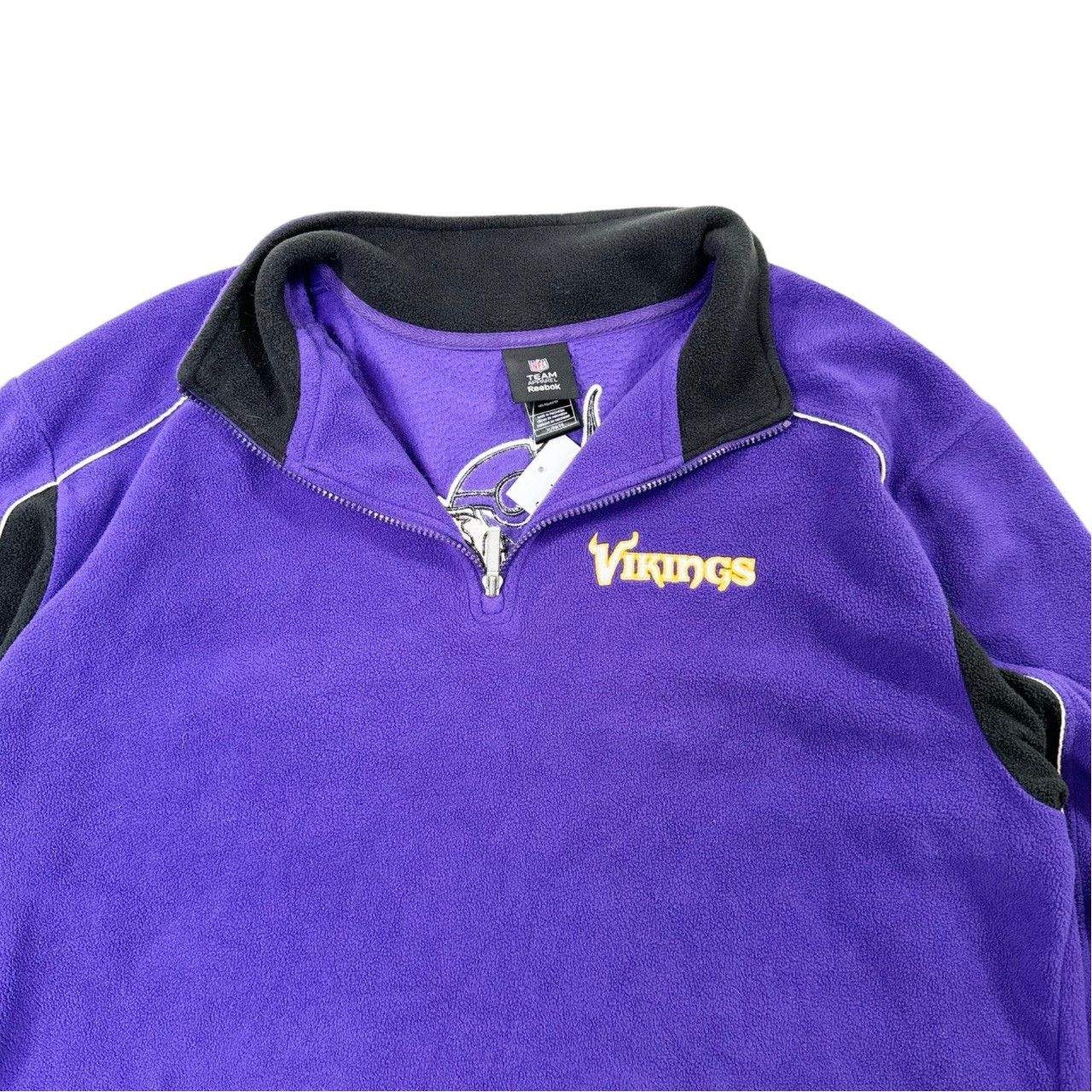Vintage Vintage 00s Y2K Minnesota Vikings Quarter Zip Fleece Sweater Size US XL / EU 56 / 4 - 2 Thumbnail
