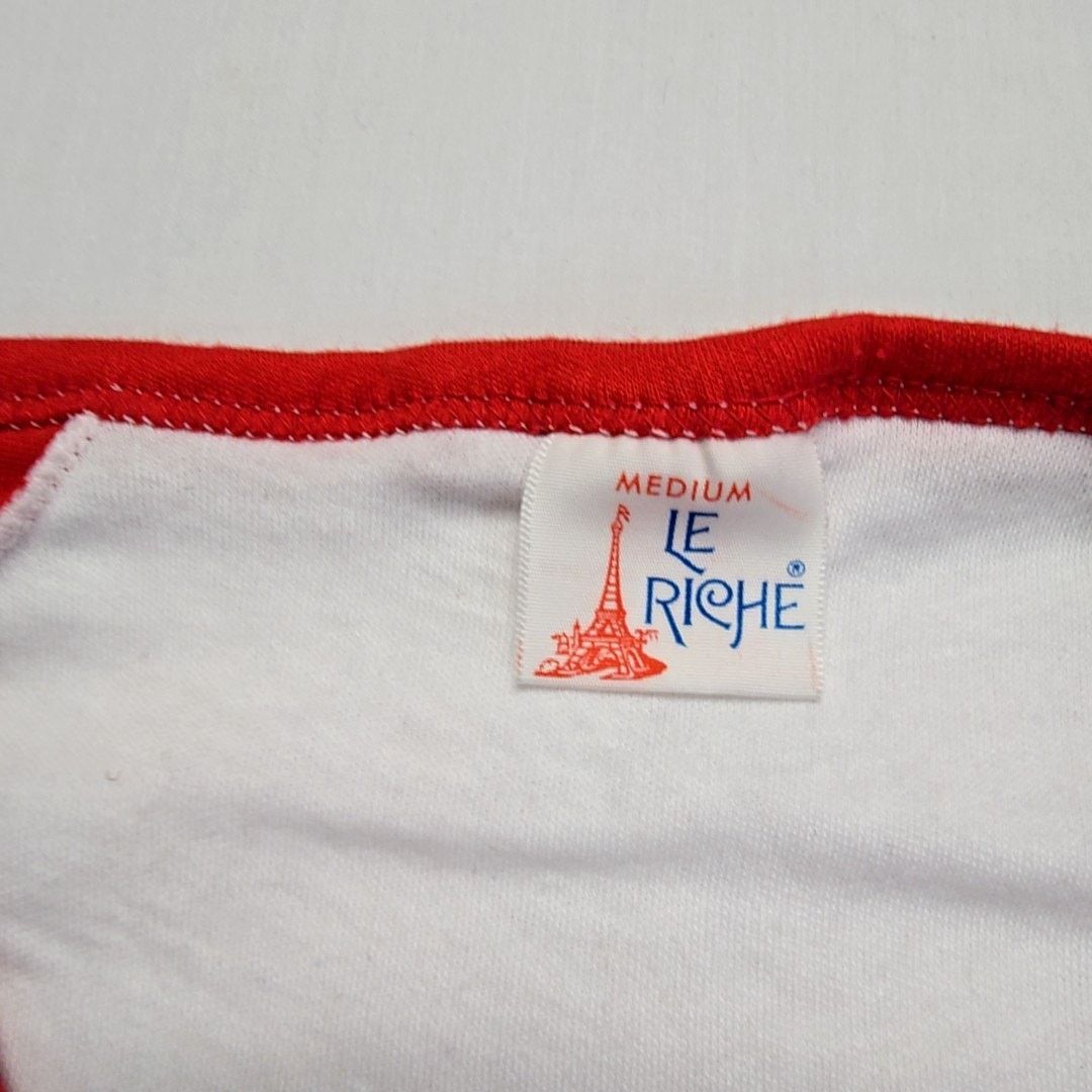 Vintage Vintage Montana Tee Red White V-Neck Womens Medium Shirt Size M / US 6-8 / IT 42-44 - 6 Thumbnail