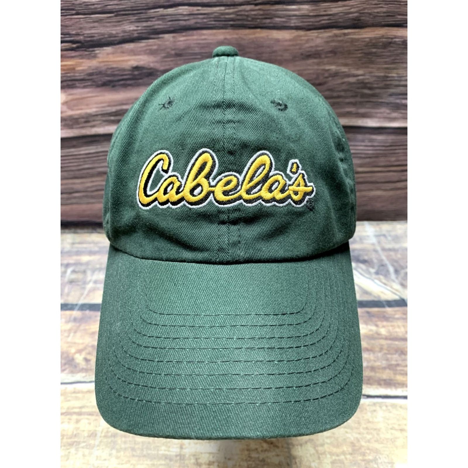Vintage Cabela’s Cap Hat Green Strap Back Casual Outdoor Hiking Lightweight Adults Mens Adjustable Cap Size ONE SIZE - 2 Thumbnail