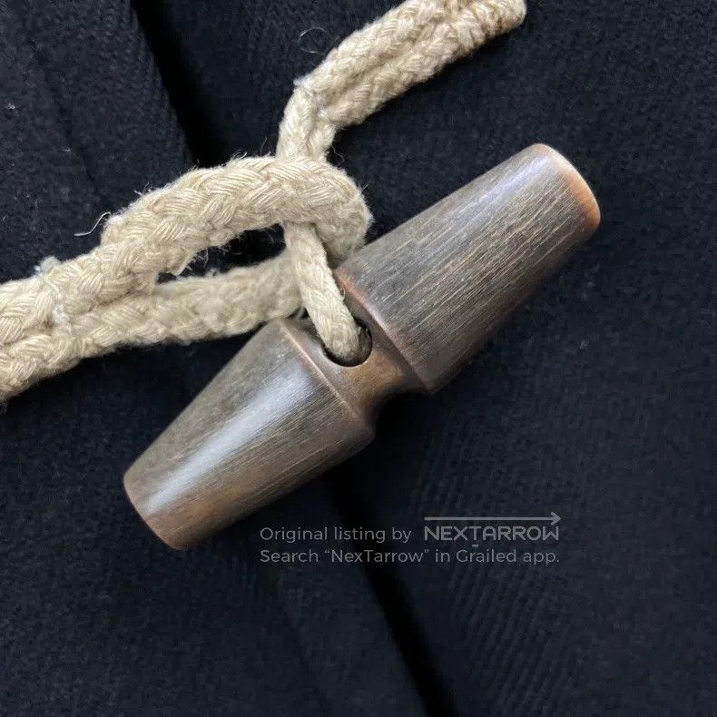 Hermes Horn Button Woolen Overcoat