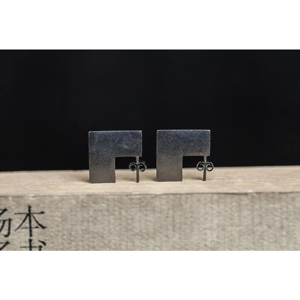 Jewelry Tiny Geometric Square Stud Earrings 925 Sterling Ear Gift Size ONE SIZE - 5 Thumbnail