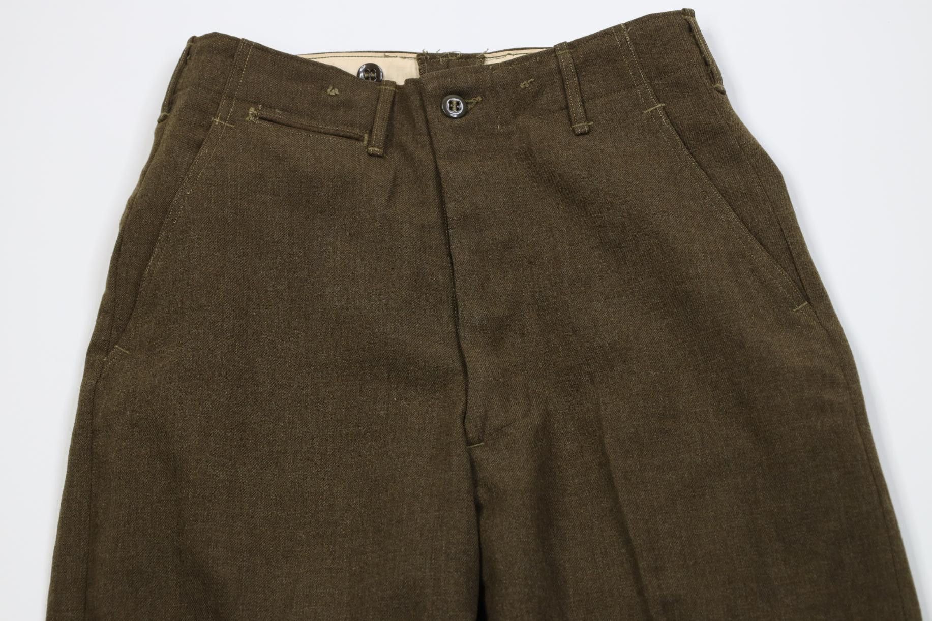 Vintage Vintage 50s USGI Korean War 18 oz Wide Leg Pants Green USA Size US 28 / EU 44 - 2 Thumbnail