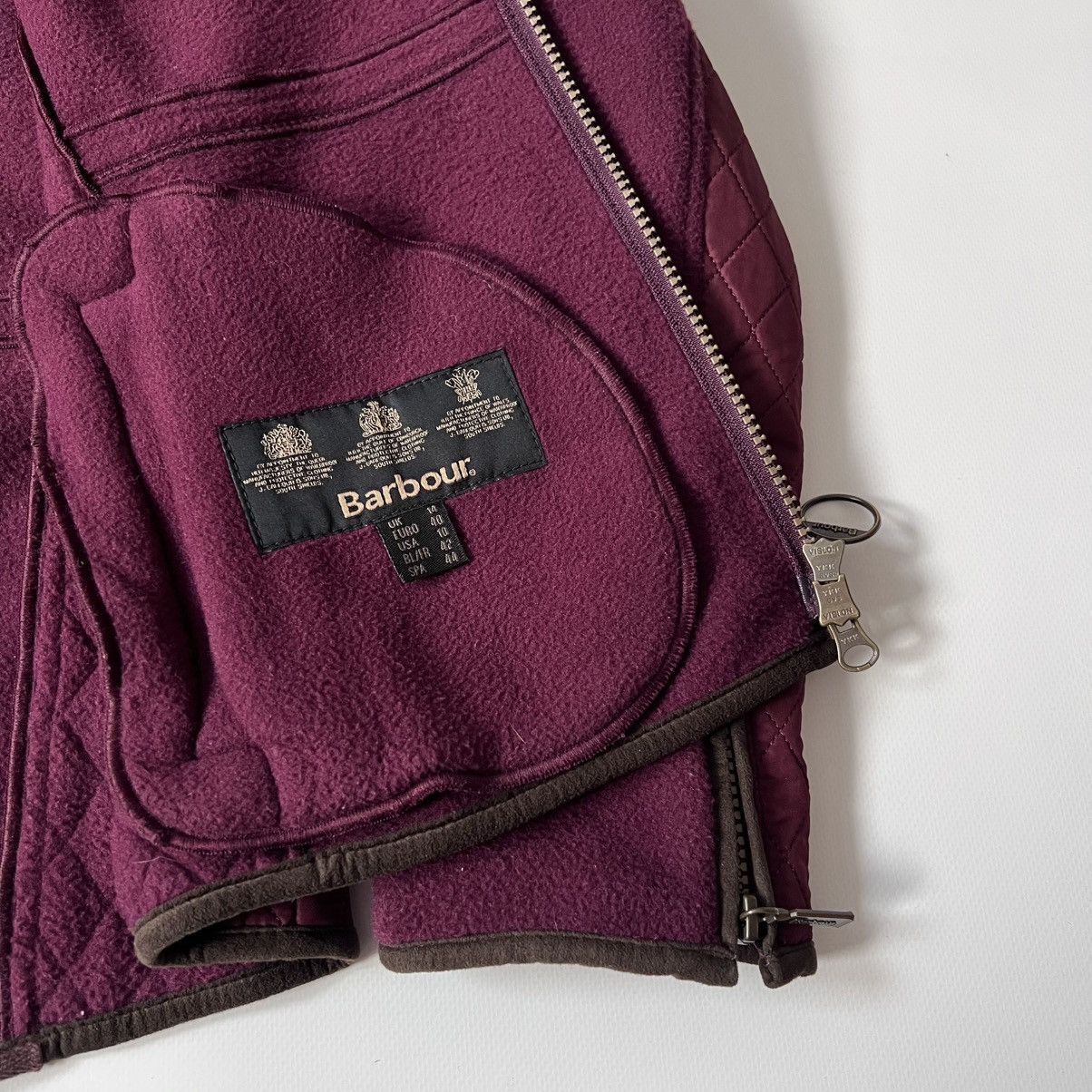 Barbour Barbour Triplebar Fleece Jacket Womens UK 14 US 10 Burgundy Size L / US 10 / IT 46 - 5 Thumbnail