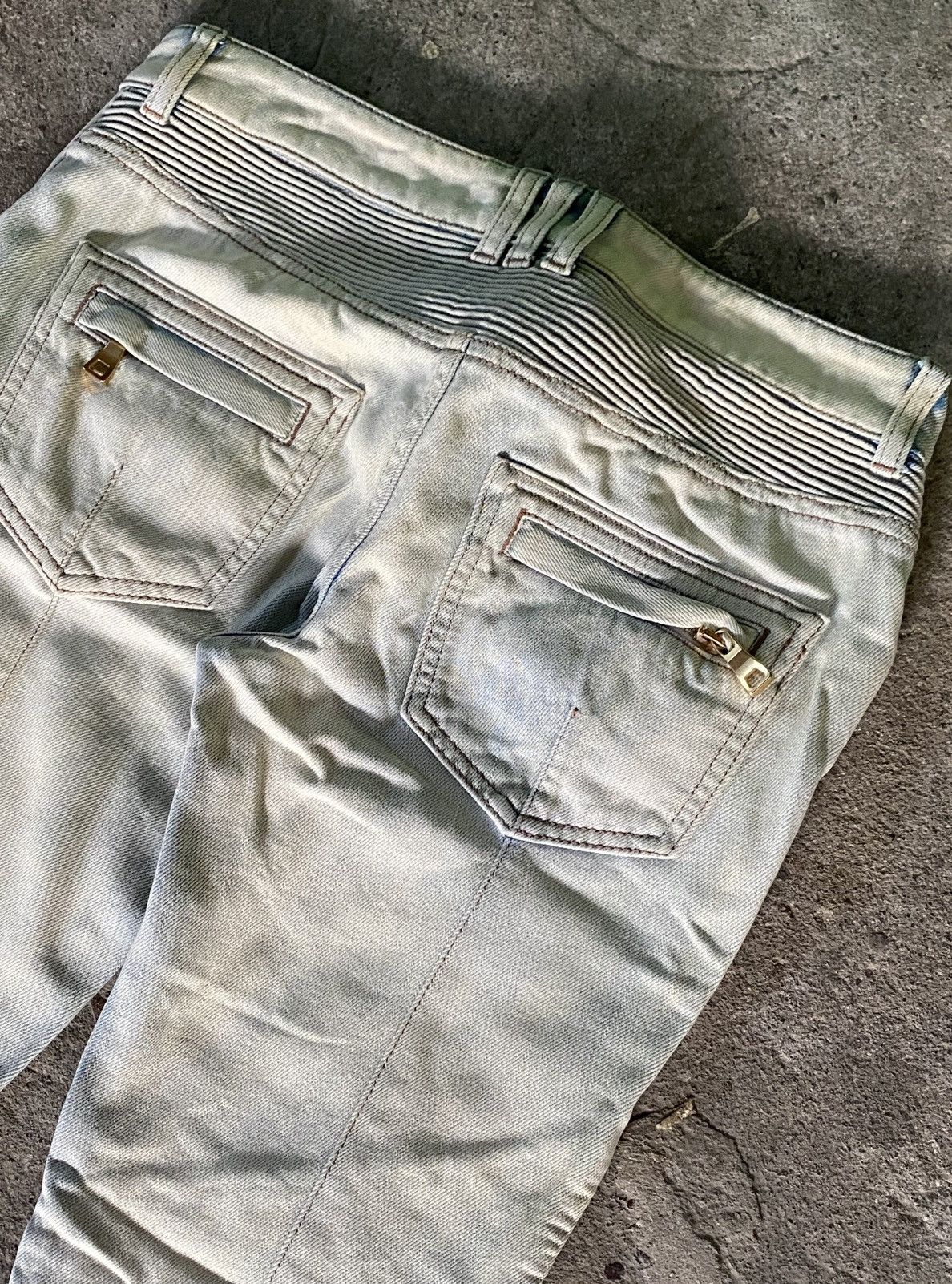 Balmain Balmain - Ankle Zip Biker Jeans Size US 30 / EU 46 - 9 Thumbnail
