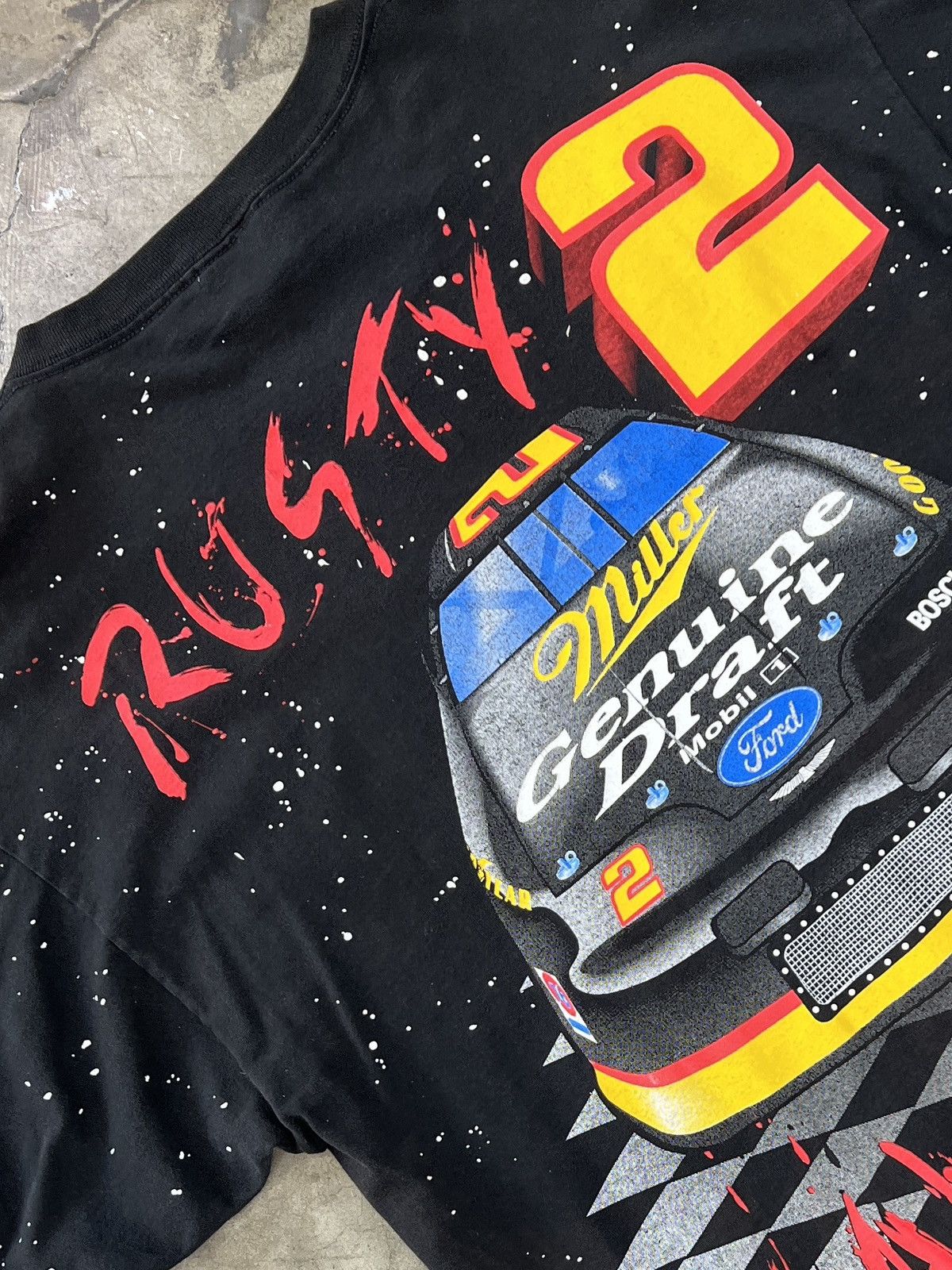 NASCAR Vintage AOP Rusty Wallace Midnight Rider Racing Tee XL Size US XL / EU 56 / 4 - 4 Thumbnail