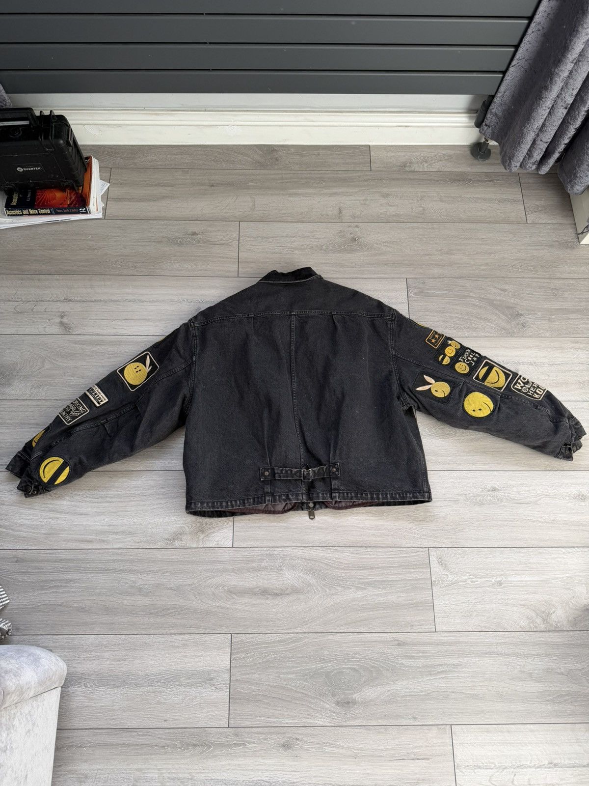 Kapital Kapital 14oz Denim T-Back Drizzler Jacket “Anarchy Rainbowy” Size US L / EU 52-54 / 3 - 11 Thumbnail