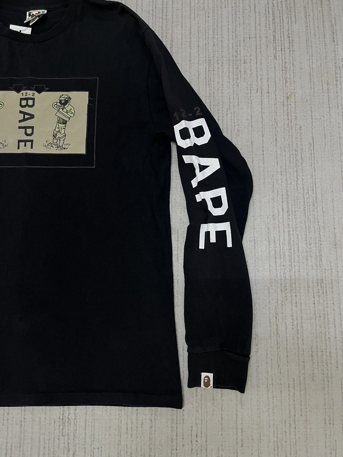 Bape A Bathing Ape Long Sleeve Tshirt Size US XL / EU 56 / 4 - 2 Thumbnail