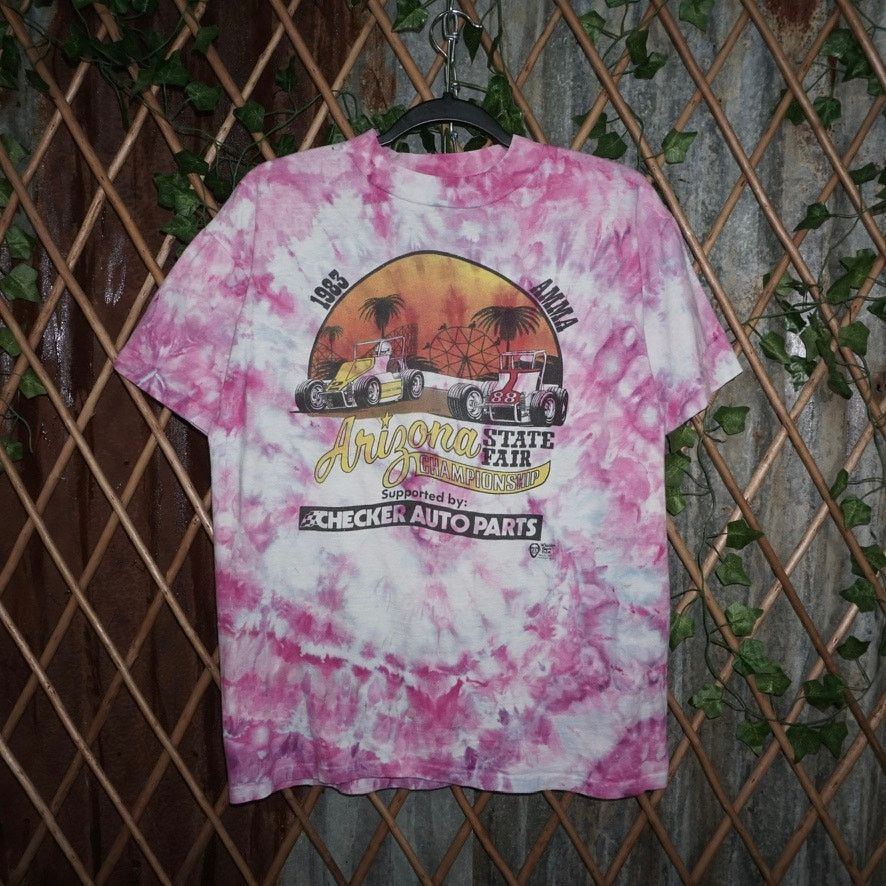 Hanes Large - Vintage Y2K Arizona State midget car race 80s tshirt Size US L / EU 52-54 / 3 - 1 Thumbnail