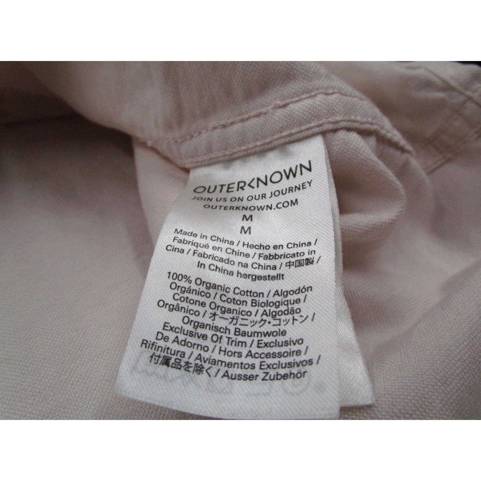 Outerknown Outerknown Shirt Mens Medium Pink Organic Cotton Short Sleeve Button Up Twill Mens Size US M / EU 48-50 / 2 - 4 Thumbnail