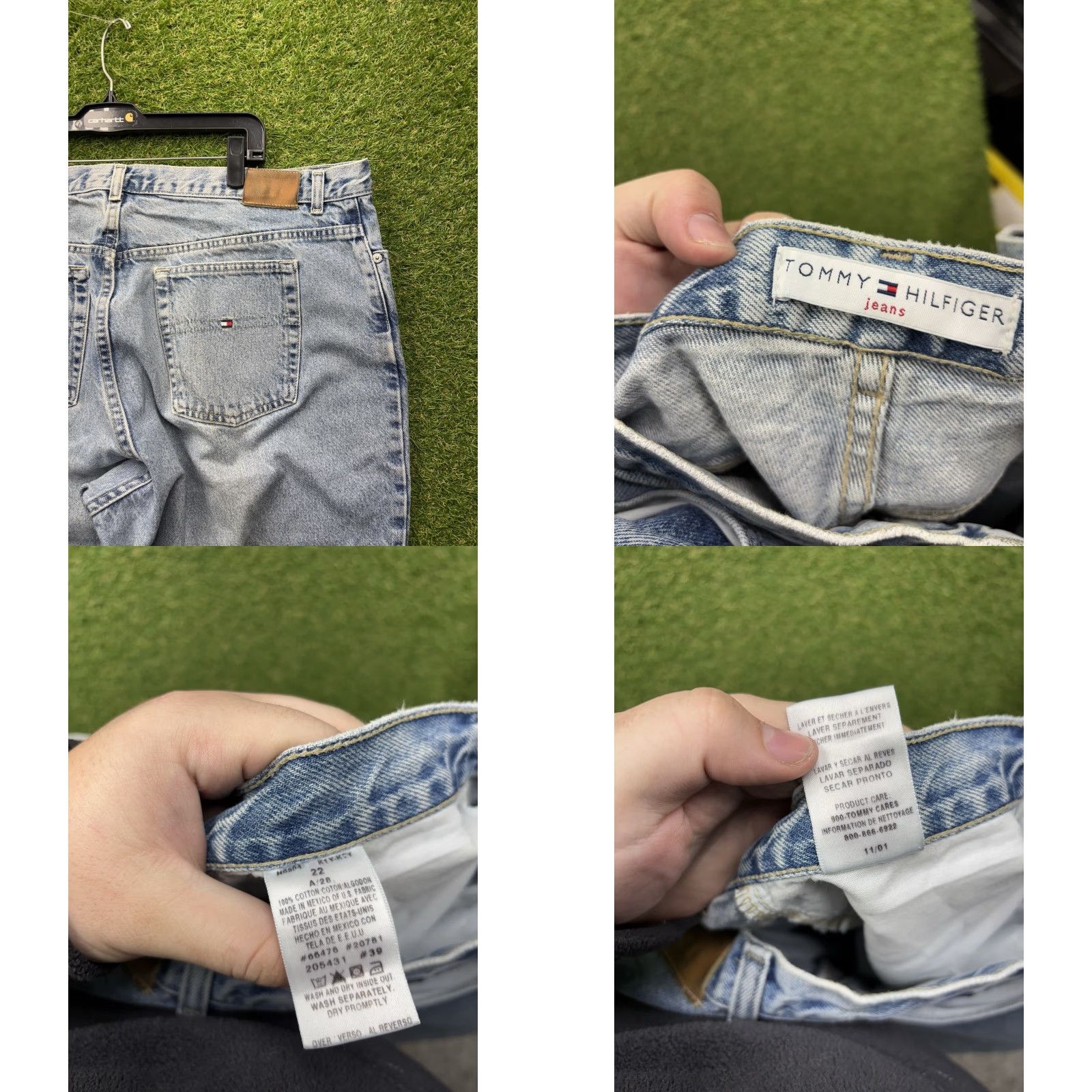 Tommy Hilfiger VINTAGE Tommy Hilfiger Jeans Womens 22 Plus Size Straight Taper Casual Light Wash Denim Size 40" / US 18 - 8 Thumbnail