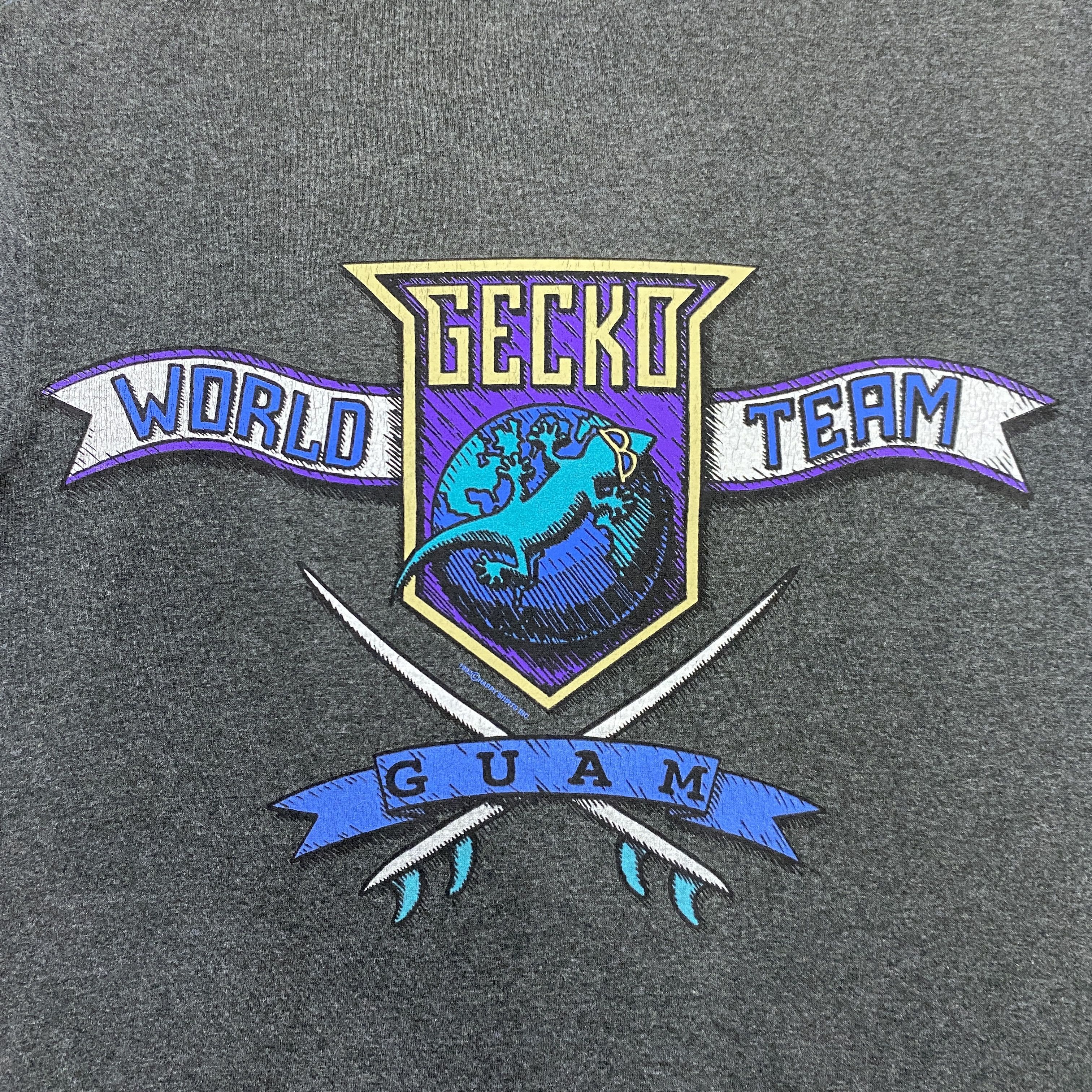 Vintage Vintage World Gecko Team Guam TShirt - K065 Size US S / EU 44-46 / 1 - 6 Thumbnail