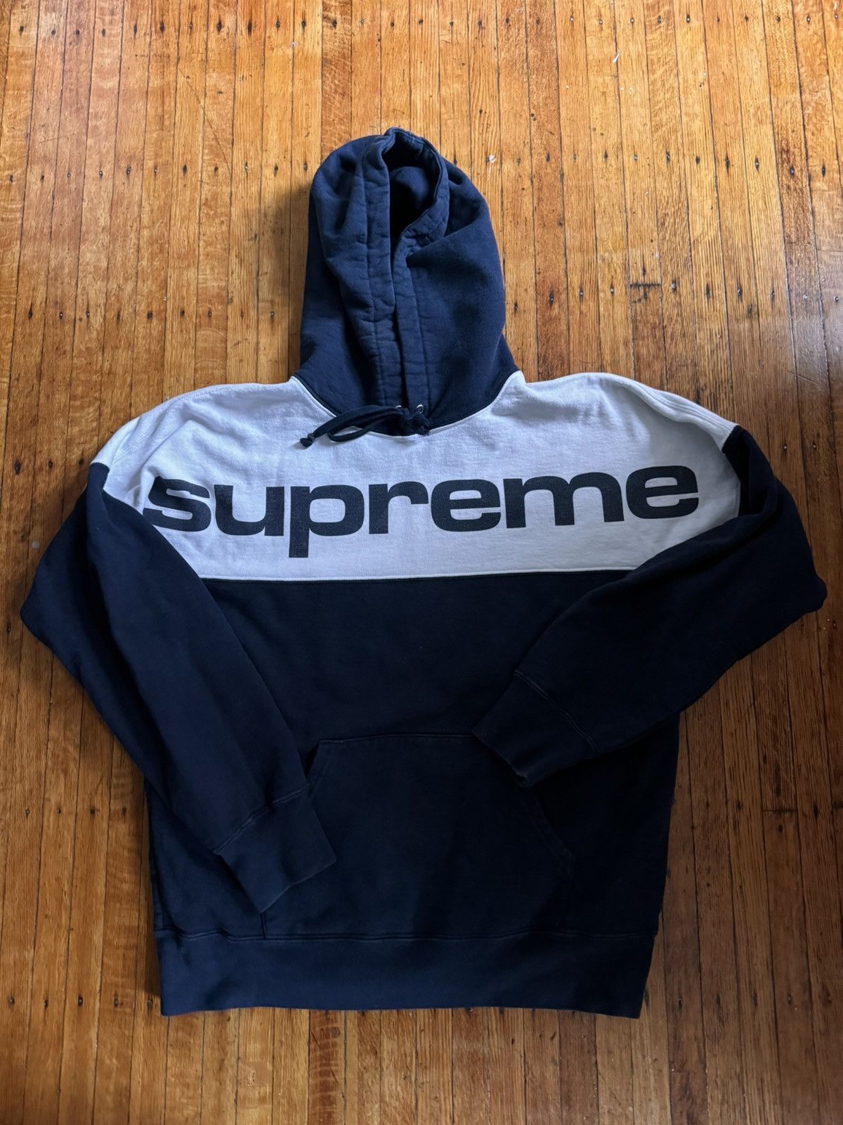 Supreme blocked hoodie deals