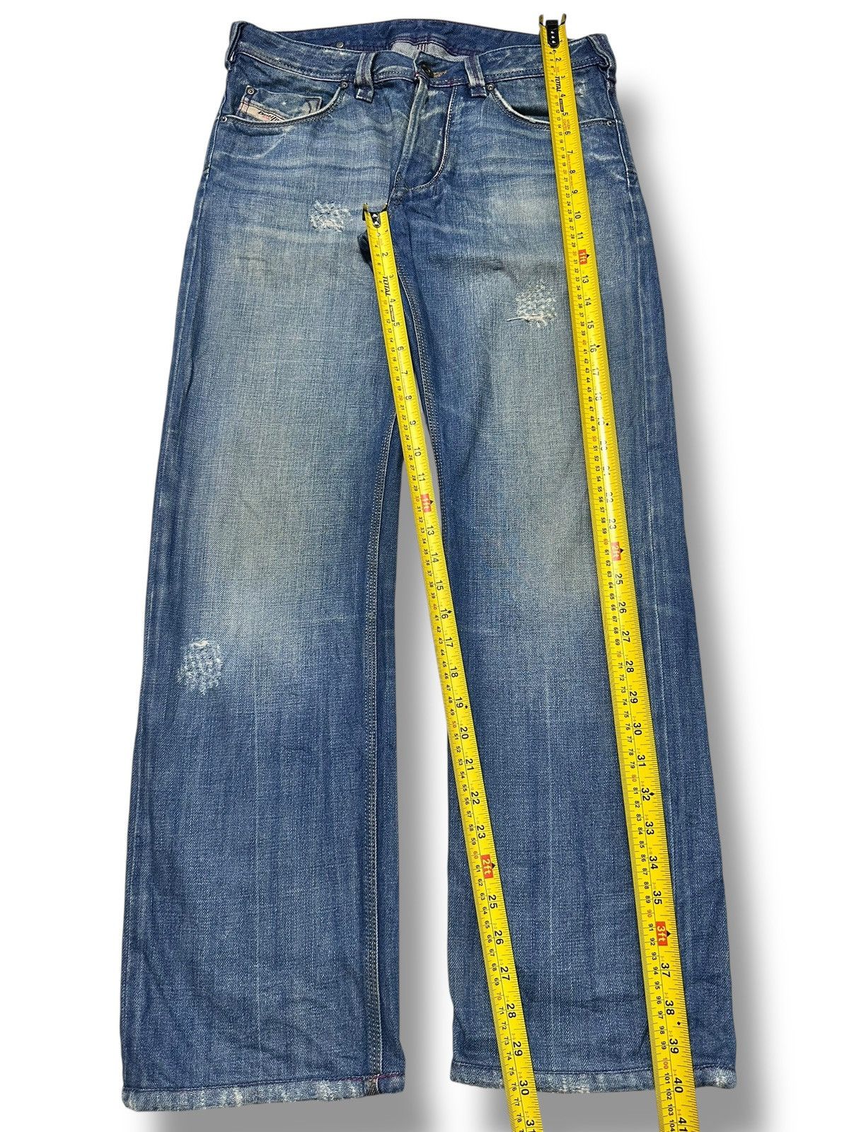 Diesel Diesel Vintage Distressed With Straight Loose and Faded Wash Size US 33 - 13 Thumbnail