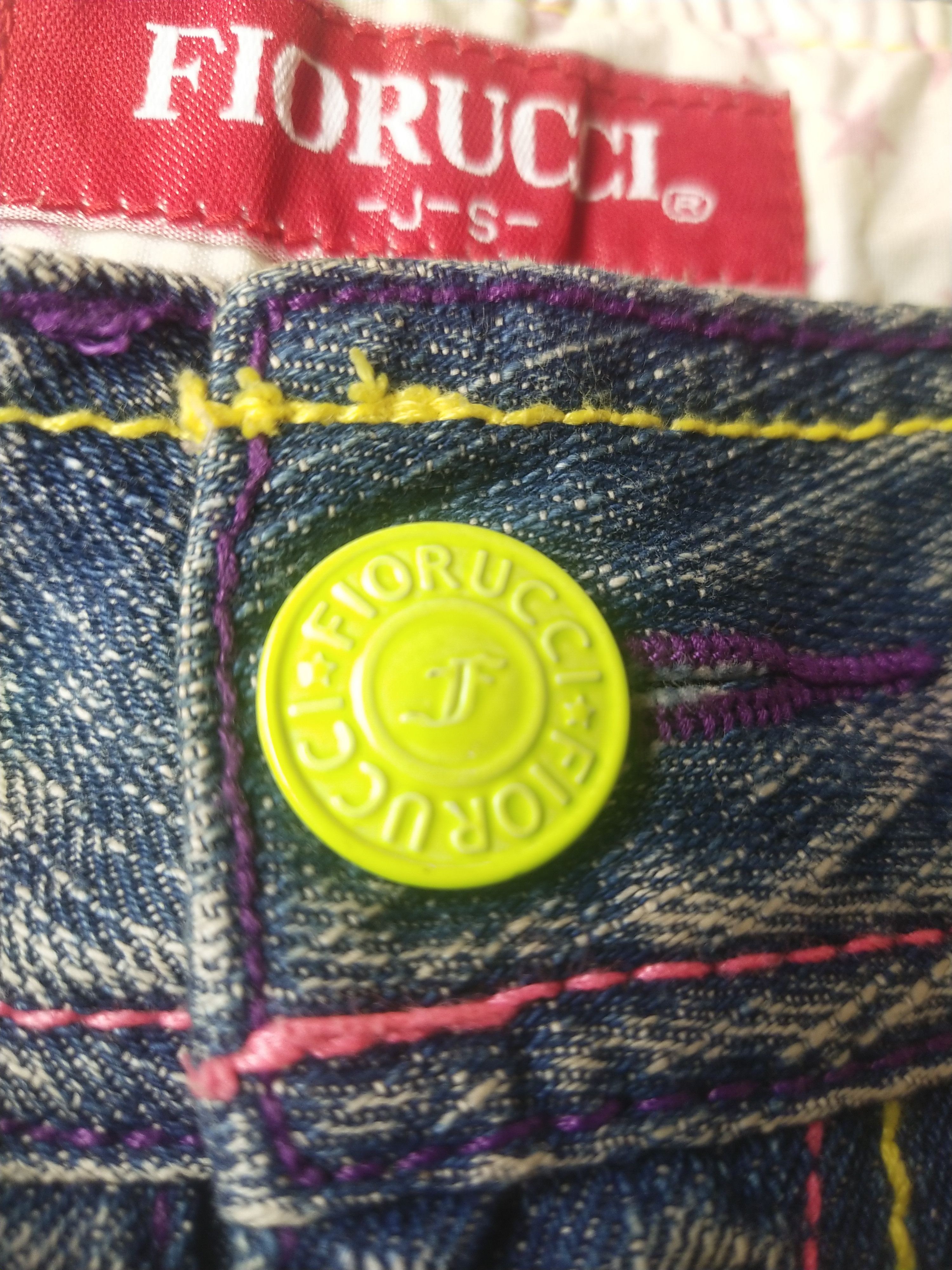 Fiorucci Fiorucci J-S Color Stitch Denim Shorts – Y2K Harajuku Size 28" / US 6 / IT 42 - 5 Thumbnail