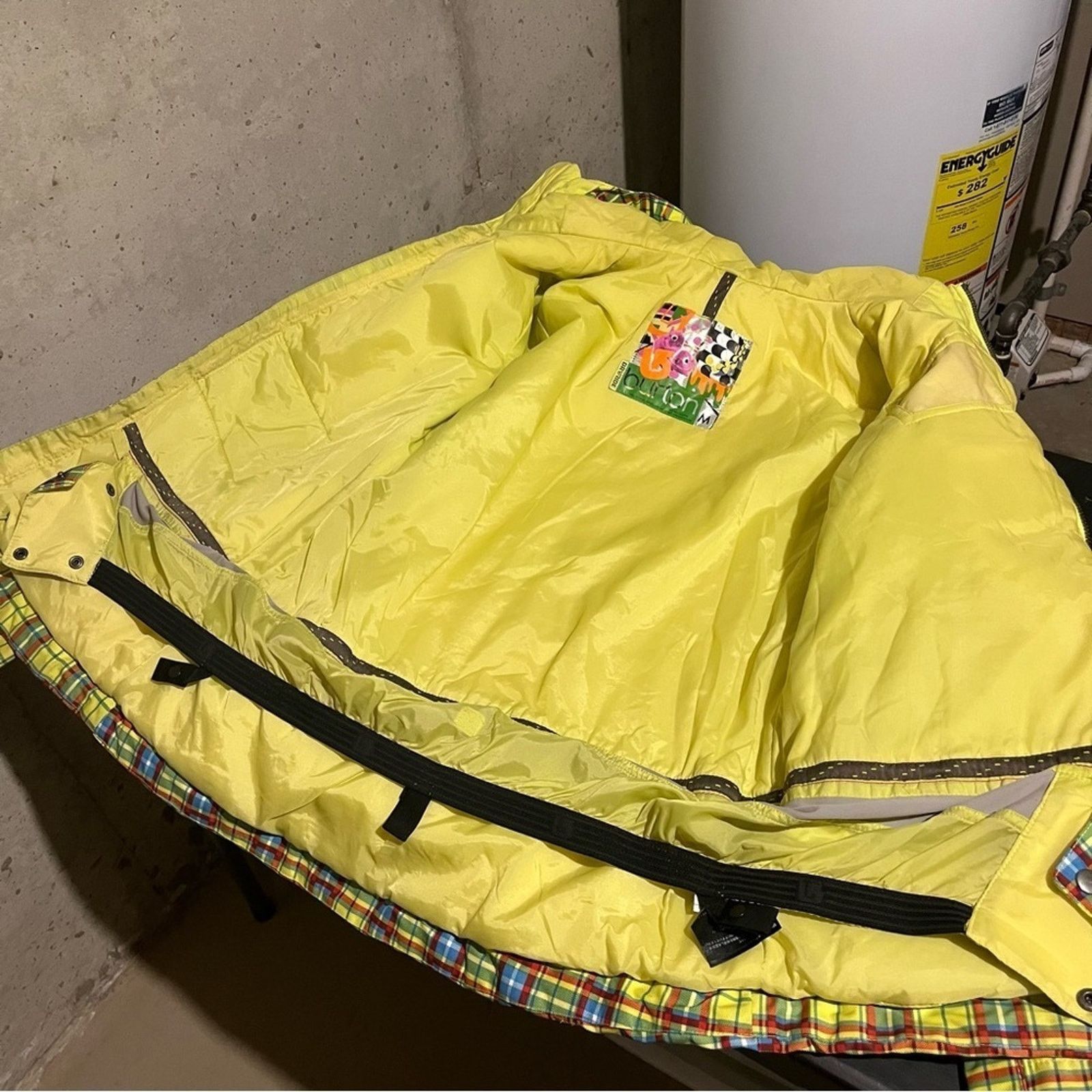 Burton Burton Size M Dryride Activity Jacket Yellow Plaid Hooded Size M / US 6-8 / IT 42-44 - 8 Thumbnail