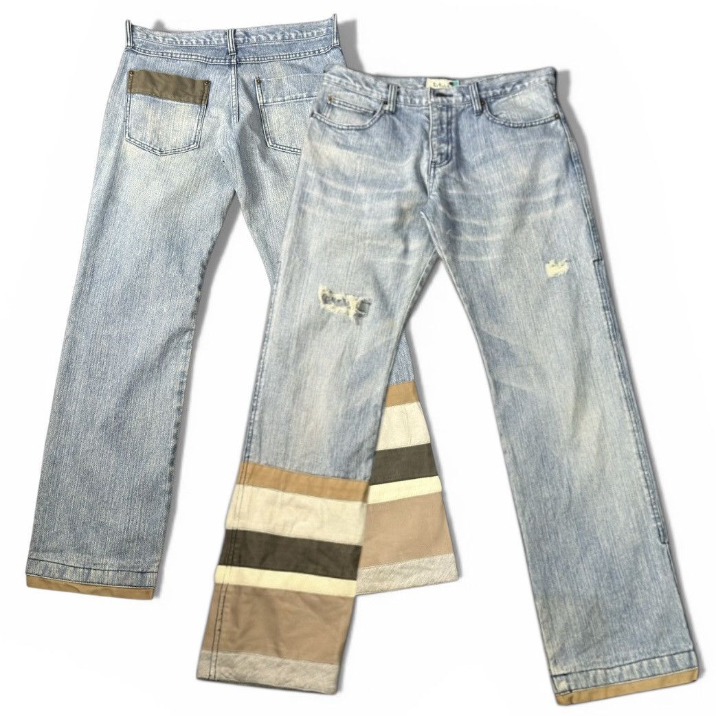 14th Addiction 🔥Japanese Double Layer Ttu Knit Distressed Denim y2k Style Size US 30 / EU 46 - 1 Thumbnail