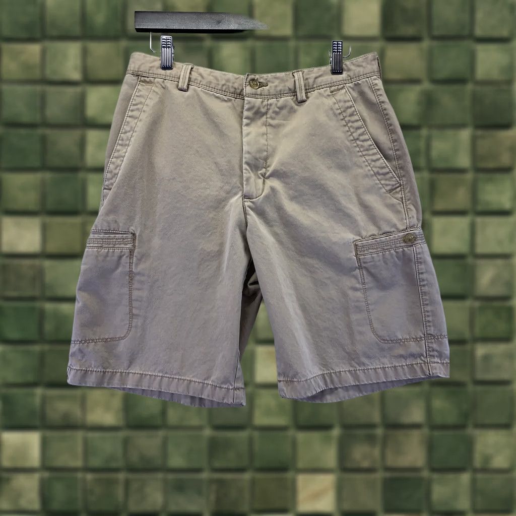 Tasso Elba Tasso Elba Mens Shorts Cargo Khaki 100% Cotton SZ 30-4993 Beige Cargo Pocket Flat Front Regular Inseam See Photo Mens Size US 30 / EU 46 - 1 Thumbnail