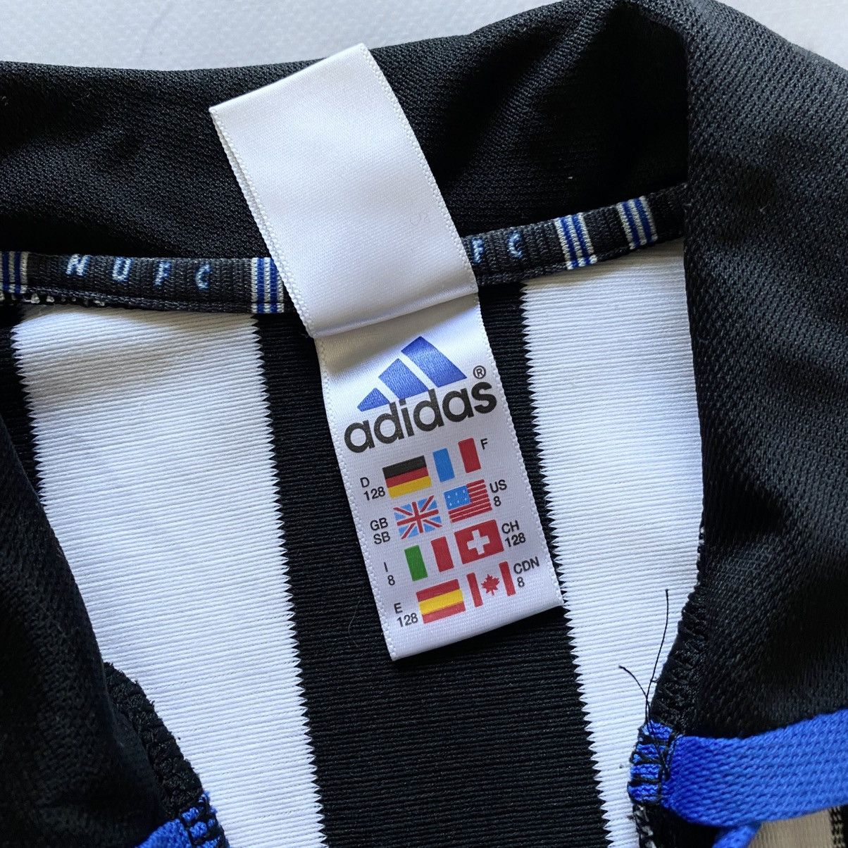 Vintage Rare 1996 Newcastle United Adidas Kids Y2K Jersey Tee Size US XXS / EU 40 - 8 Thumbnail