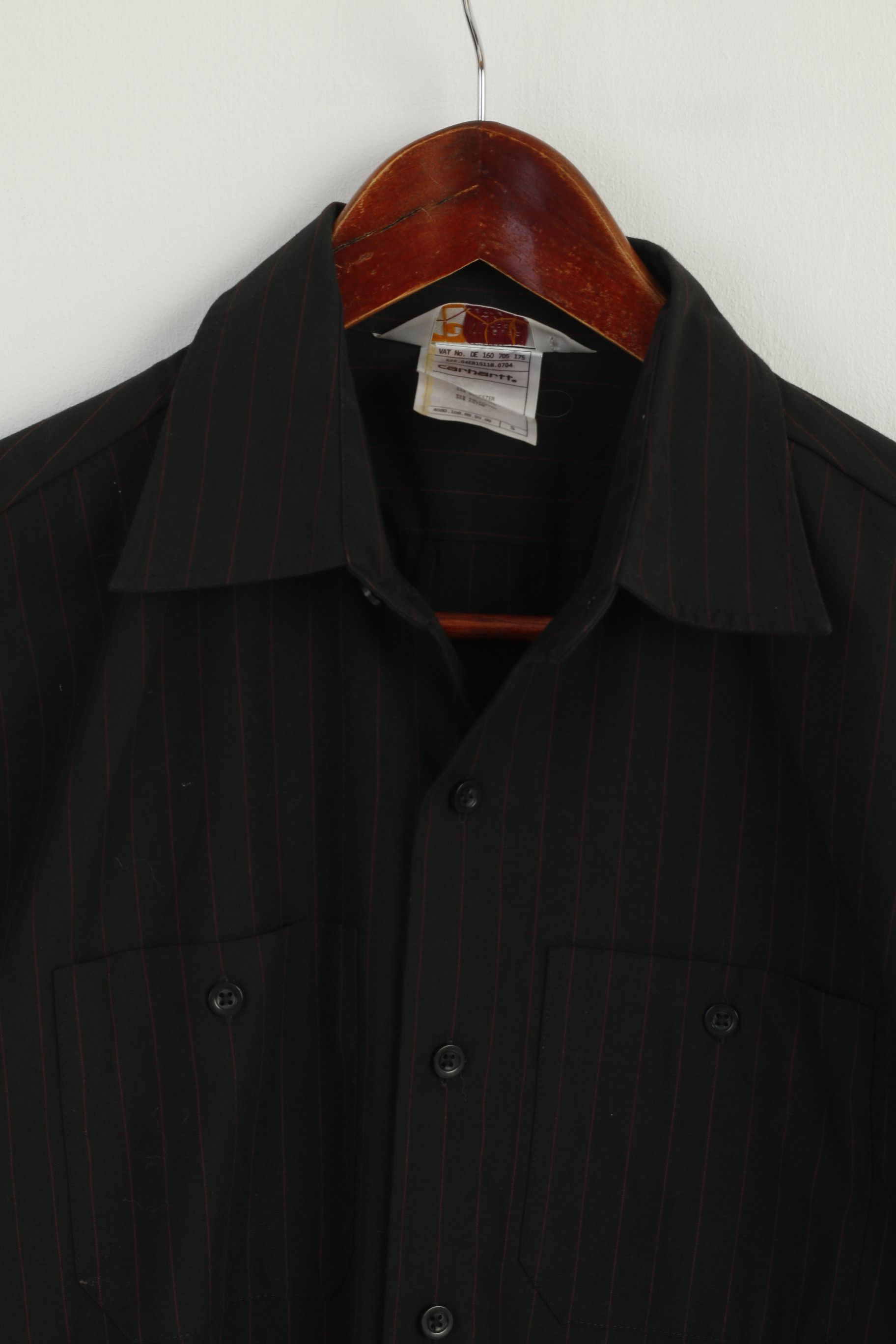 Carhartt Carhartt Men S Casual Shirt Black Striped 8531 Size US S / EU 44-46 / 1 - 3 Thumbnail