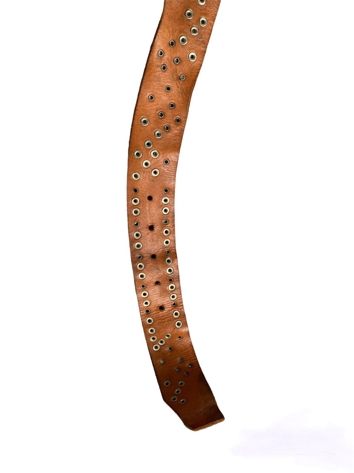 Japanese Brand Vintage HorseHide Leather Belt Western Cowboy Design Size ONE SIZE - 6 Thumbnail