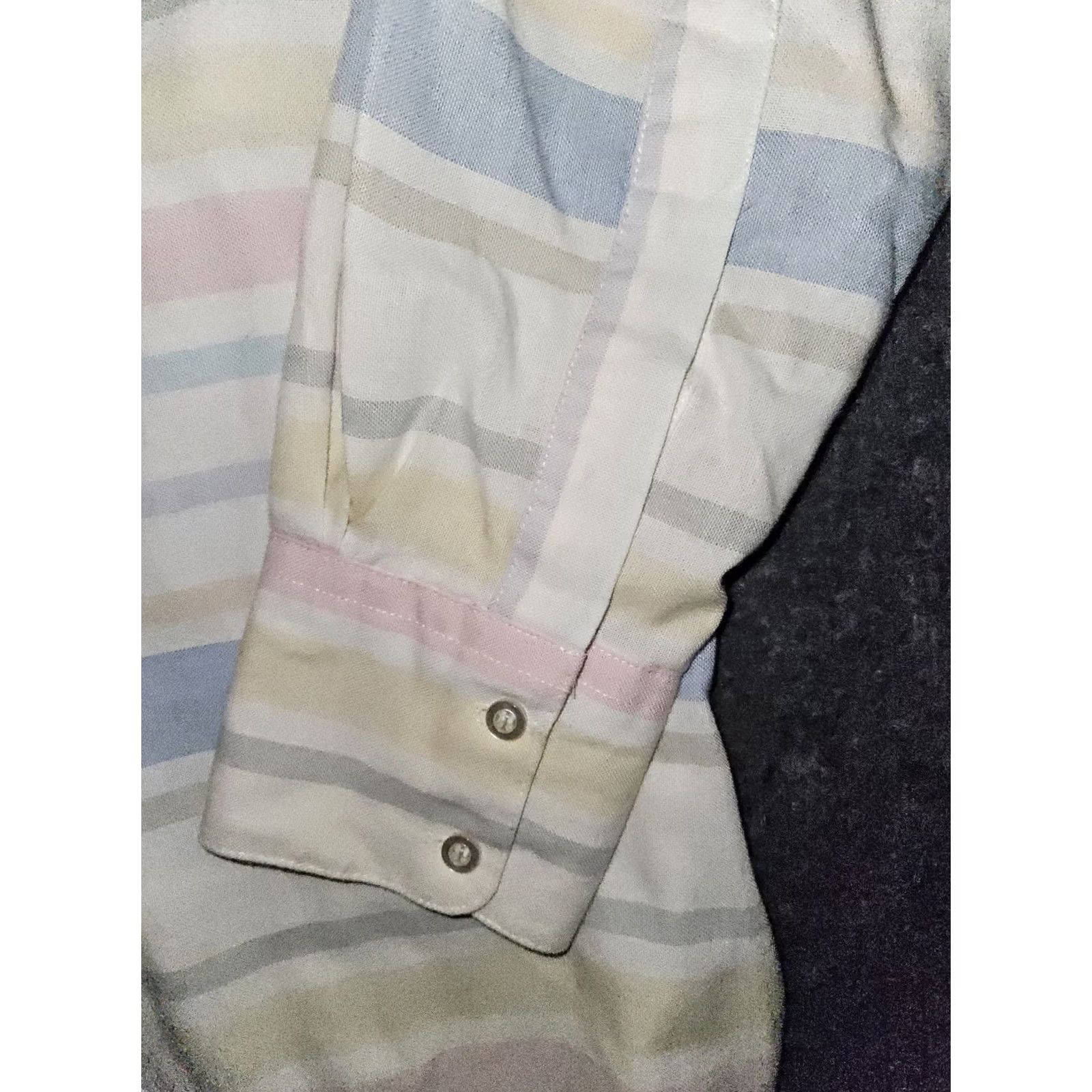 Vintage VINTAGE Ruddock Bros Shirt Men's XL White Tail Striped USA Button Up Size US L / EU 52-54 / 3 - 5 Thumbnail