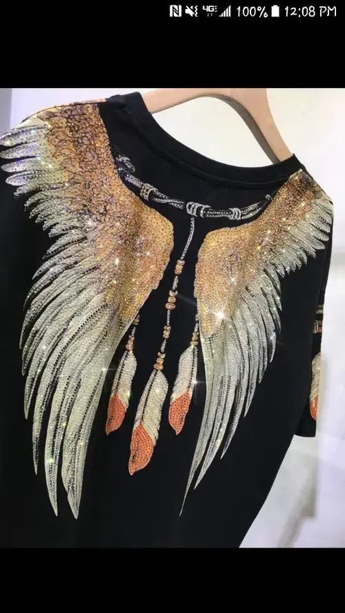 Other Rhinestones Eagle Hip Hop Graphic T Shirt Size US XXL / EU 58 / 5 - 2 Thumbnail
