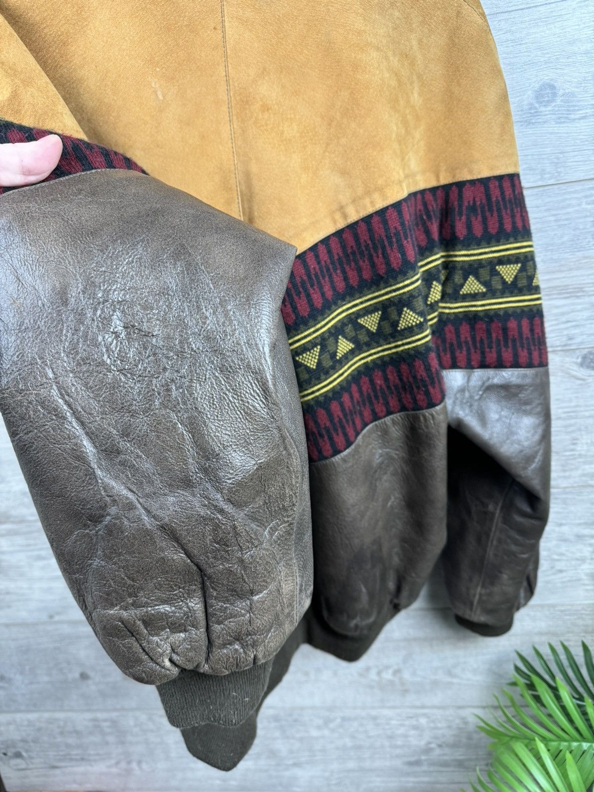 Unique warm rare vintage bomber jacket of the 80s from Skin