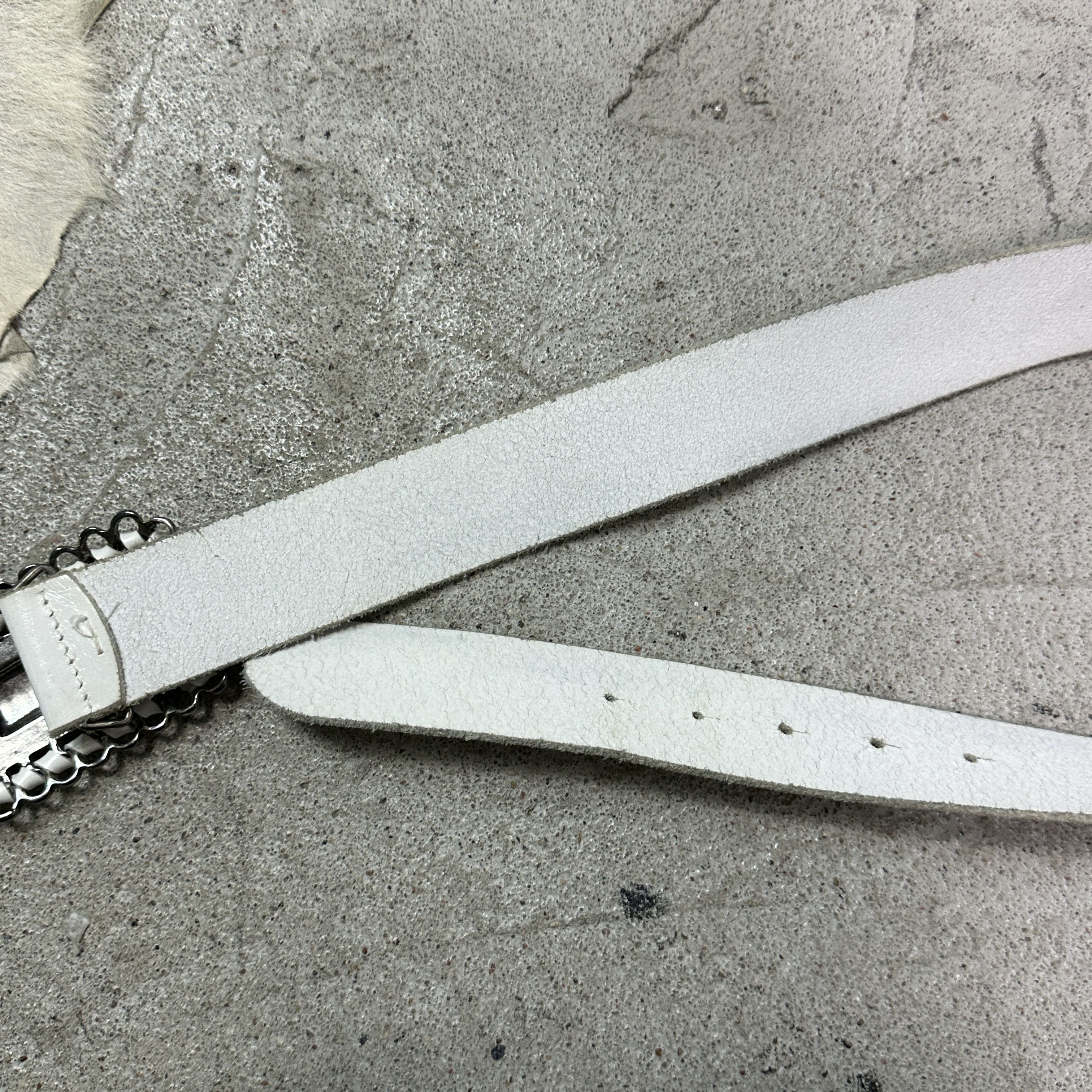 Roberto Cavalli Vintage Avant Garde Grunge Leather Roberto Cavalli Belt 00s Size ONE SIZE - 5 Thumbnail