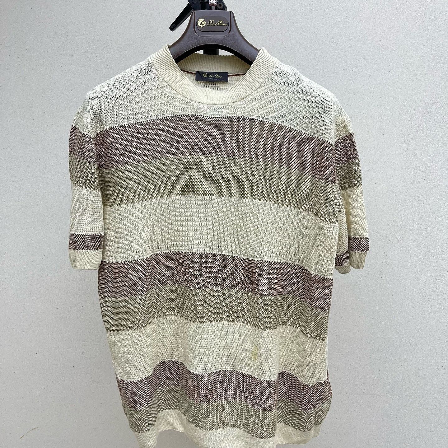 Loro Piana Loro Piana Striped Linen T-Shirt Size M Size US M / EU 48-50 / 2 - 1 Thumbnail