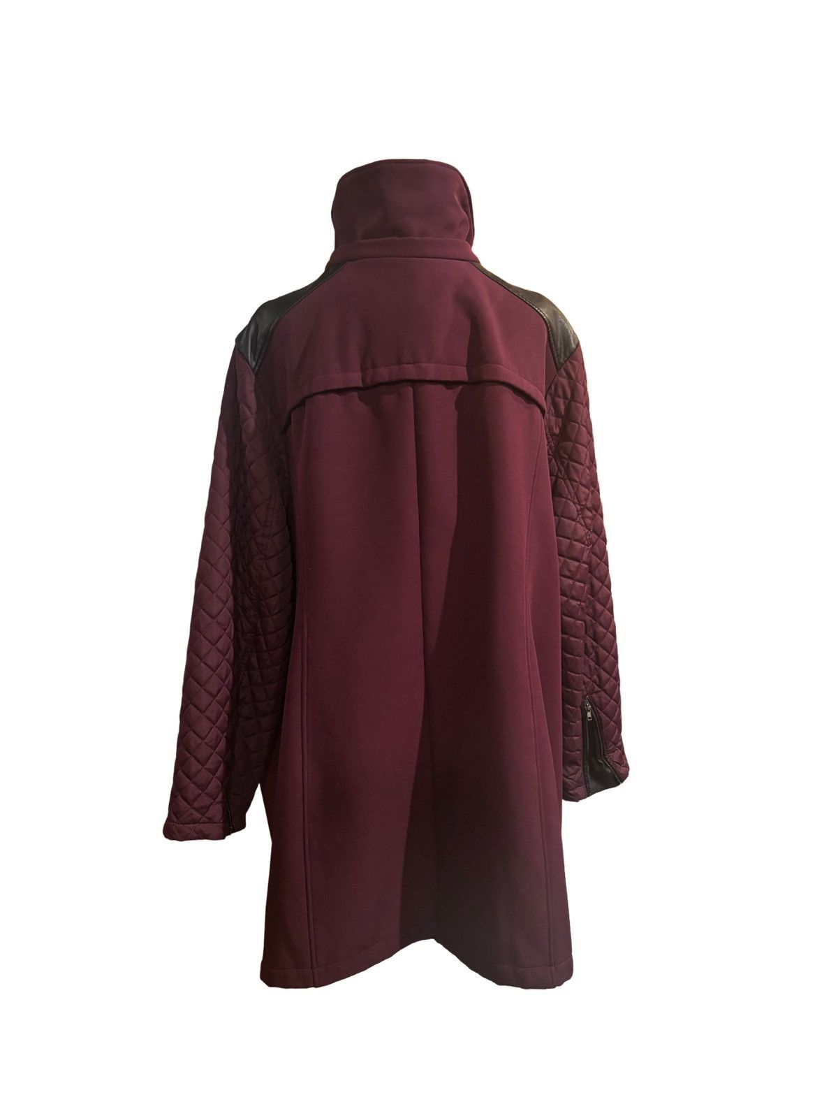 Other Women’s burgundy leather trim Jacket.wj1003 Size XXL / US 16-18 / IT 52-54 - 5 Thumbnail