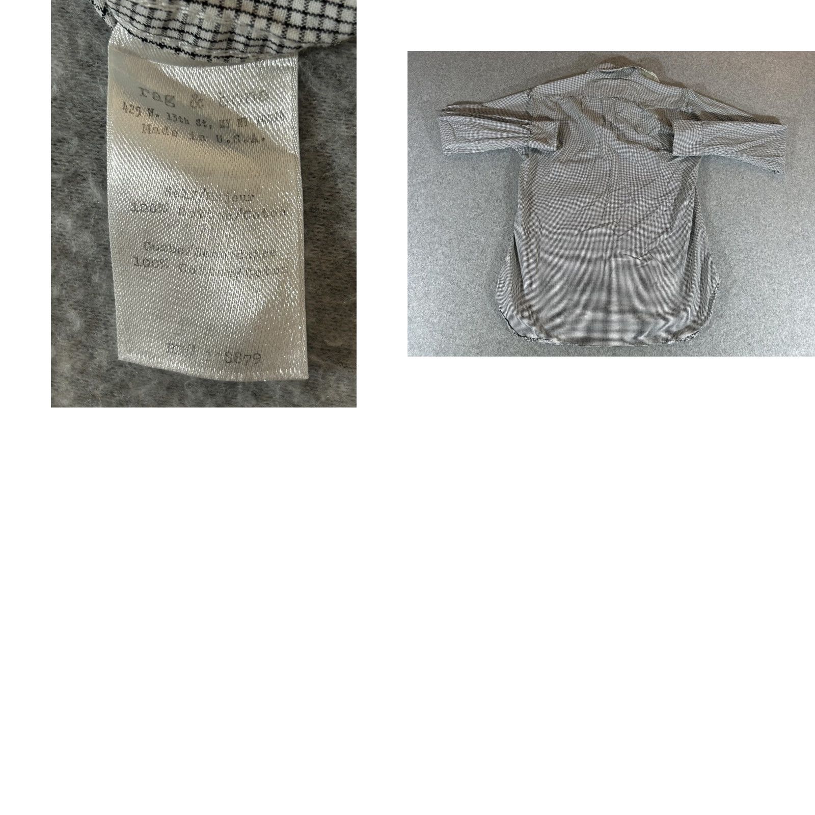 Rag & Bone Rag Bone Shirt Mens Small Black White Check Button Long Sleeve Cotton USA Casual Size US S / EU 44-46 / 1 - 8 Thumbnail