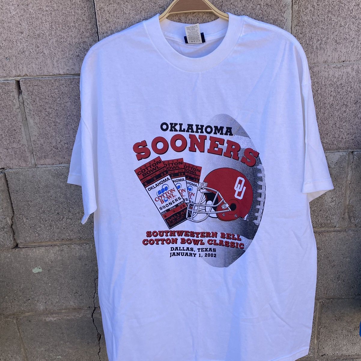 Vintage Oklahoma Sooners Shirt Large 2002 Rose Bowl Football