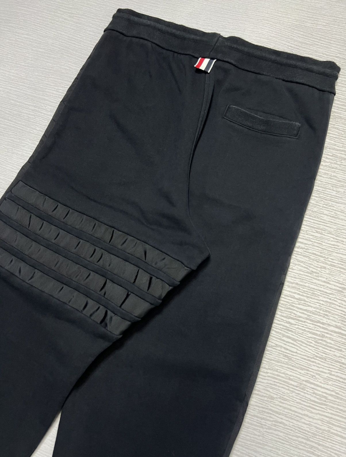 Thom Browne TB - Grosgrain Trimmed 4 Bar Loopback Jersey Sweatpants Size US 30 / EU 46 - 9 Thumbnail