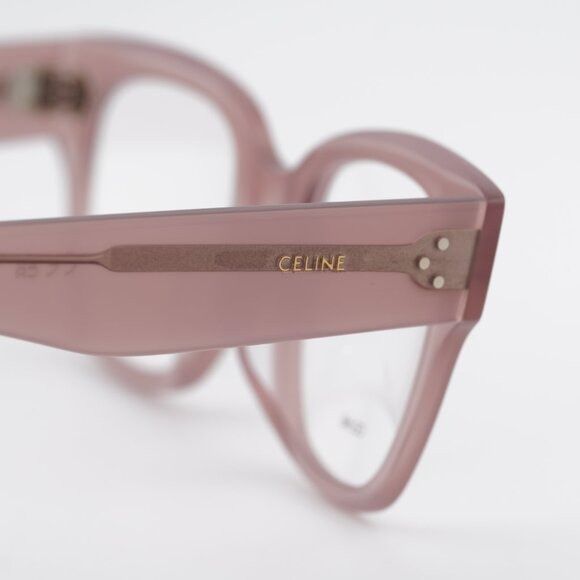 Celine Celine CL50110U 045 Eyeglasses Shiny Light Brown 52mm Square Size ONE SIZE - 9 Thumbnail