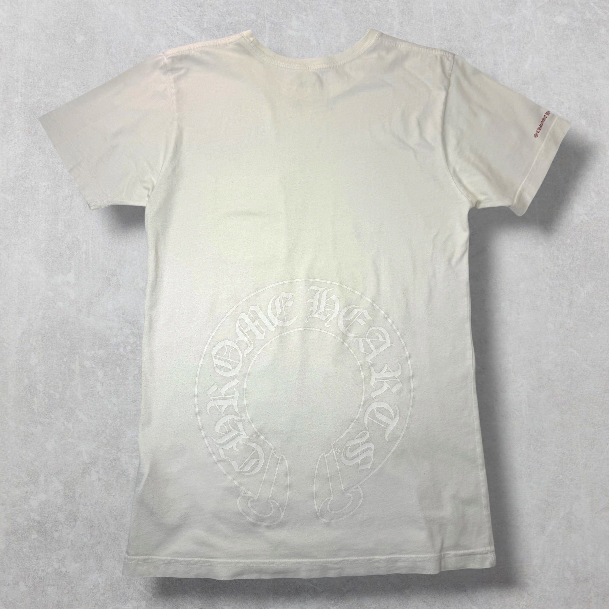 Chrome Hearts Chrome Hearts White Horse Shoe Logo Tee M Size US M / EU 48-50 / 2 - 2 Thumbnail