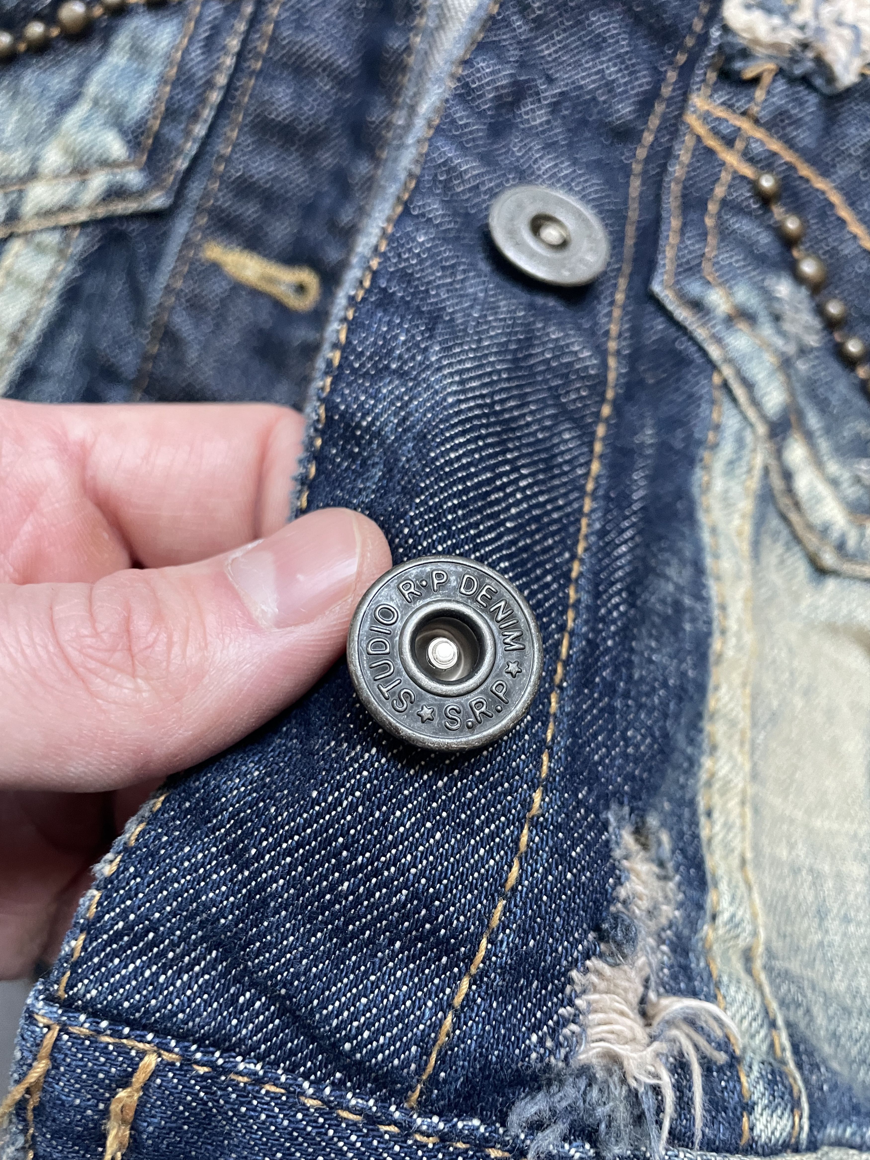If Six Was Nine Y2K STUDIO R.P&DENIM HYSTERIC JAPANEESE CROPPED DENIM JACKET Size S / US 4 / IT 40 - 4 Thumbnail