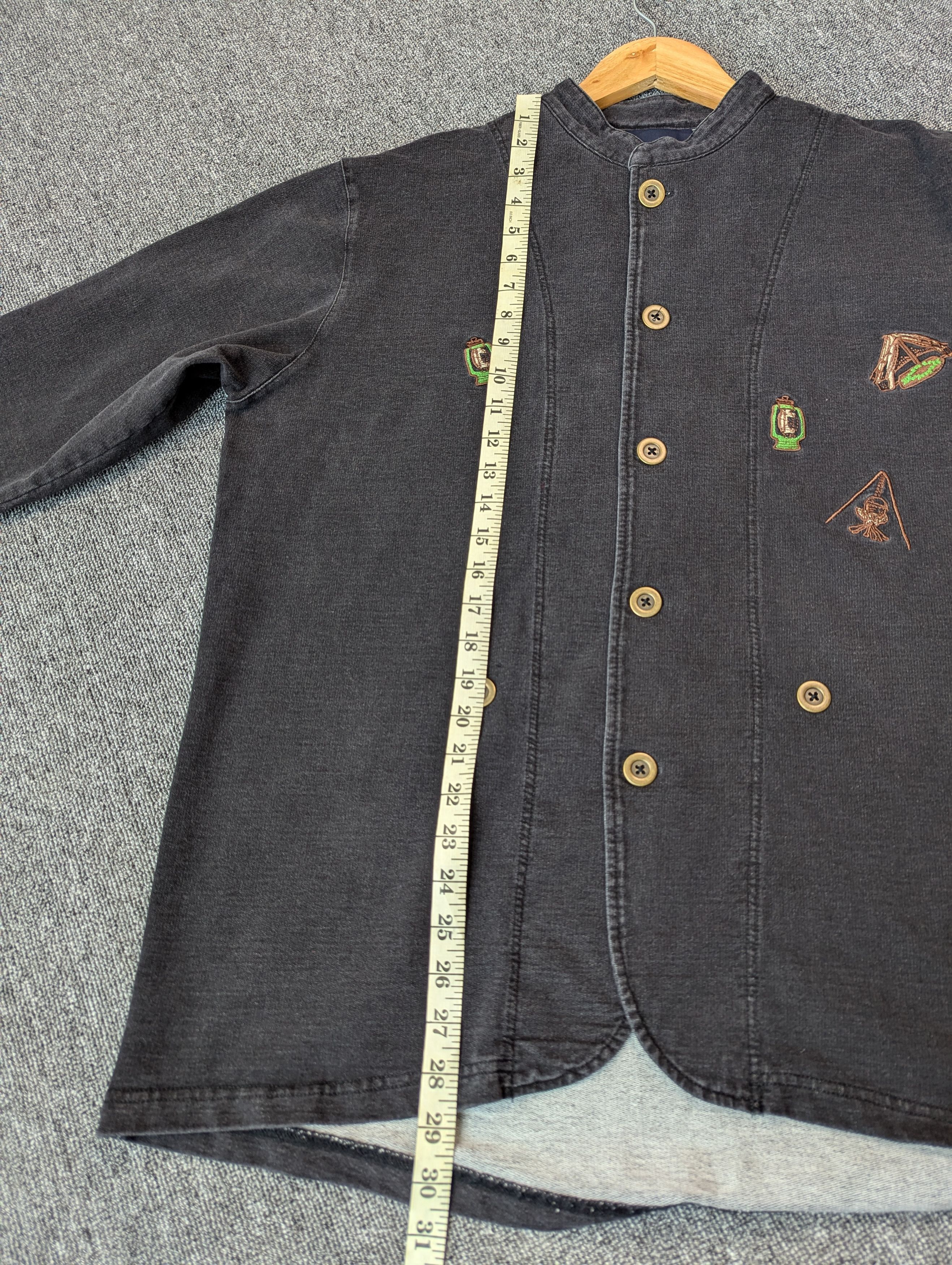 GRN Amina X Grn Stretch Denim Button Ups Jacket Size US L / EU 52-54 / 3 - 12 Thumbnail