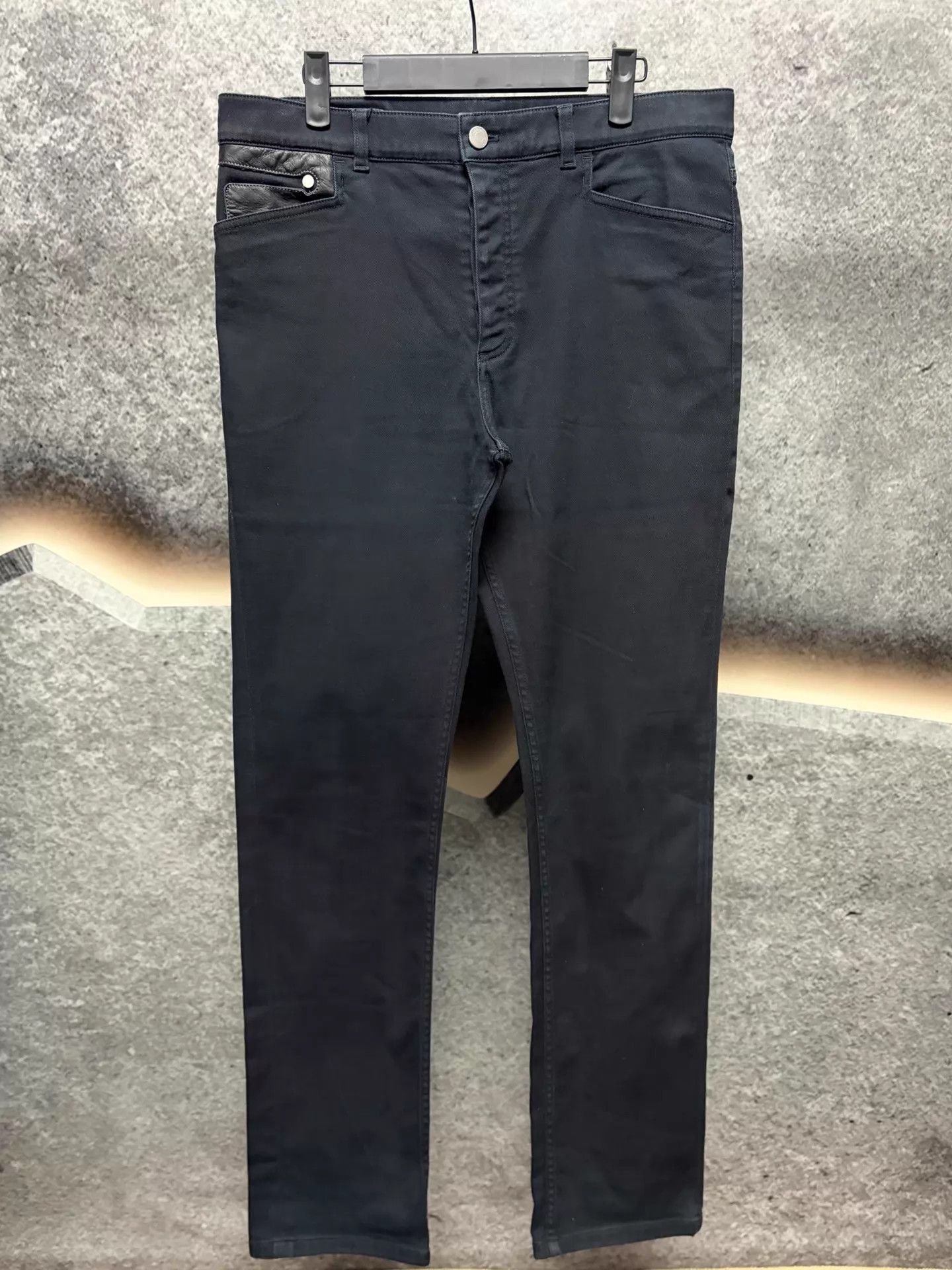 Hermes Hermes Men's Black Straight Fit Chinos 44 Size US 28 / EU 44 - 1 Thumbnail