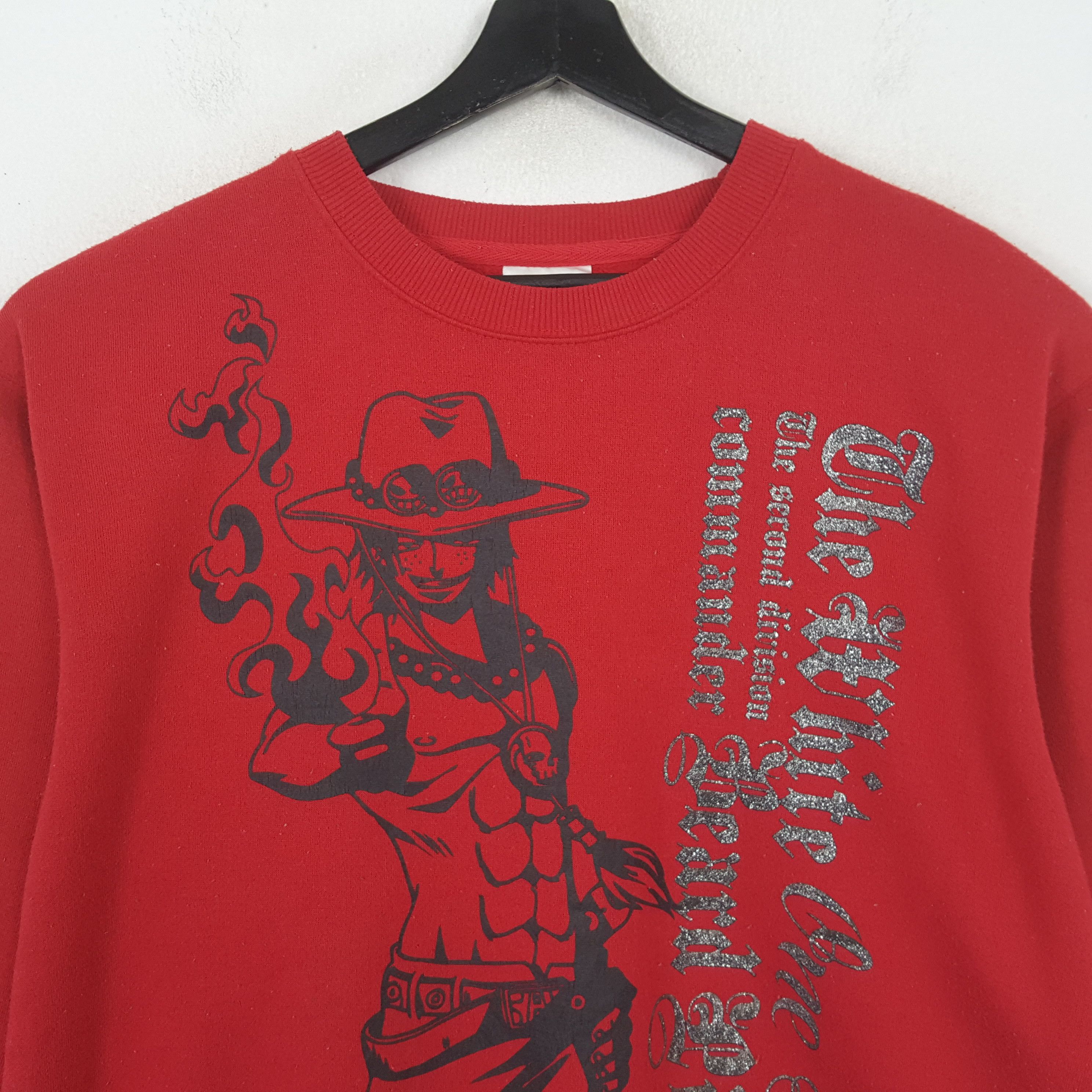 One Piece One Piece Portugas D Ace Anime Sweatshirt RR12 Size US L / EU 52-54 / 3 - 2 Thumbnail