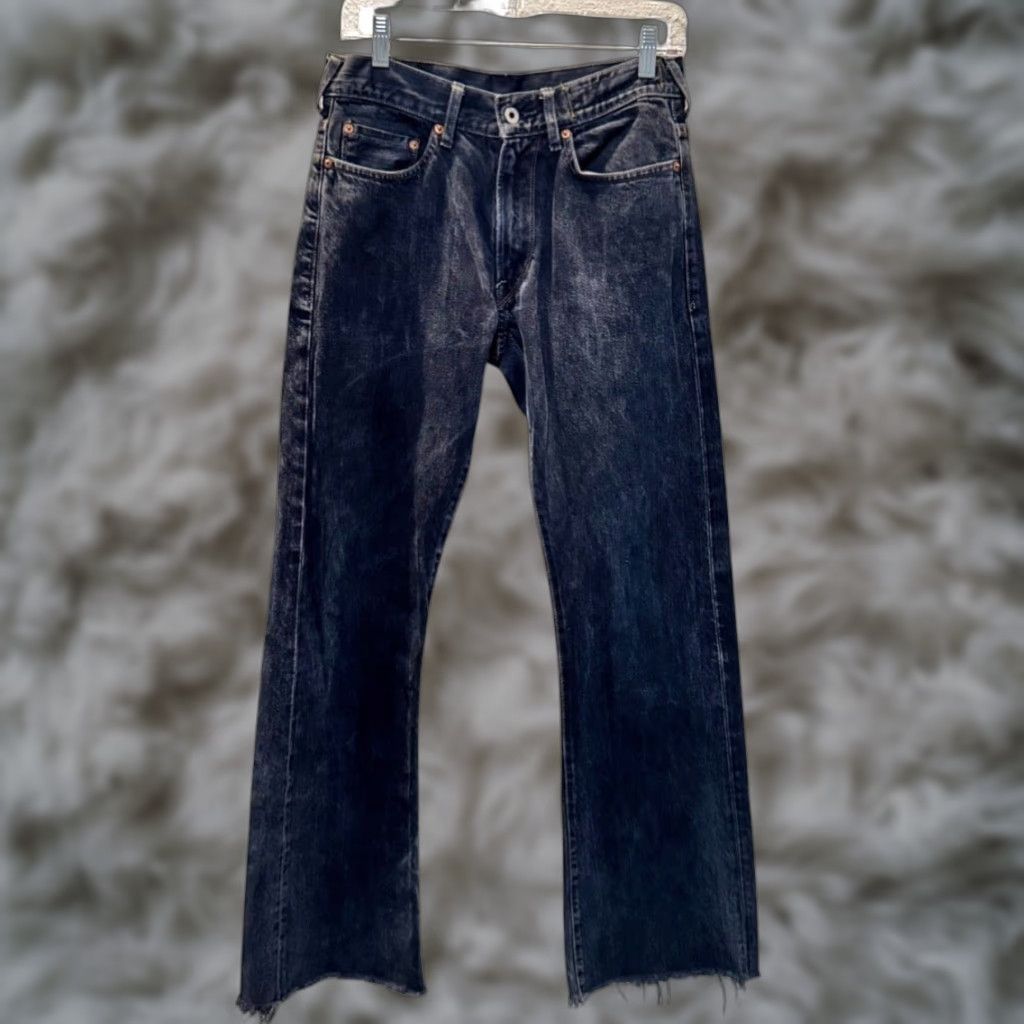 Guess Guess Jeans Denim Black Loose Baggy Raw Hem 90s 5-Pocket Mens 28x32 Jeans Regular Rise Mid Cotton Belted"} Size US 28 / EU 44 - 1 Thumbnail