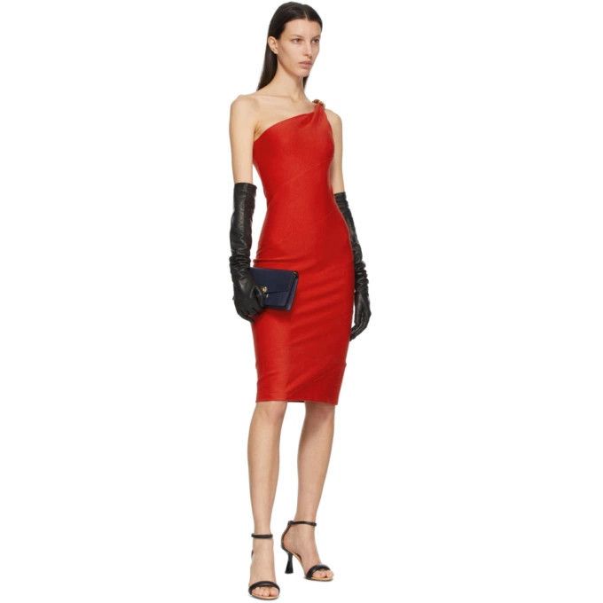 Givenchy o1y0925 Midi Dress in Red Size XS / US 0-2 / IT 36-38 - 4 Thumbnail