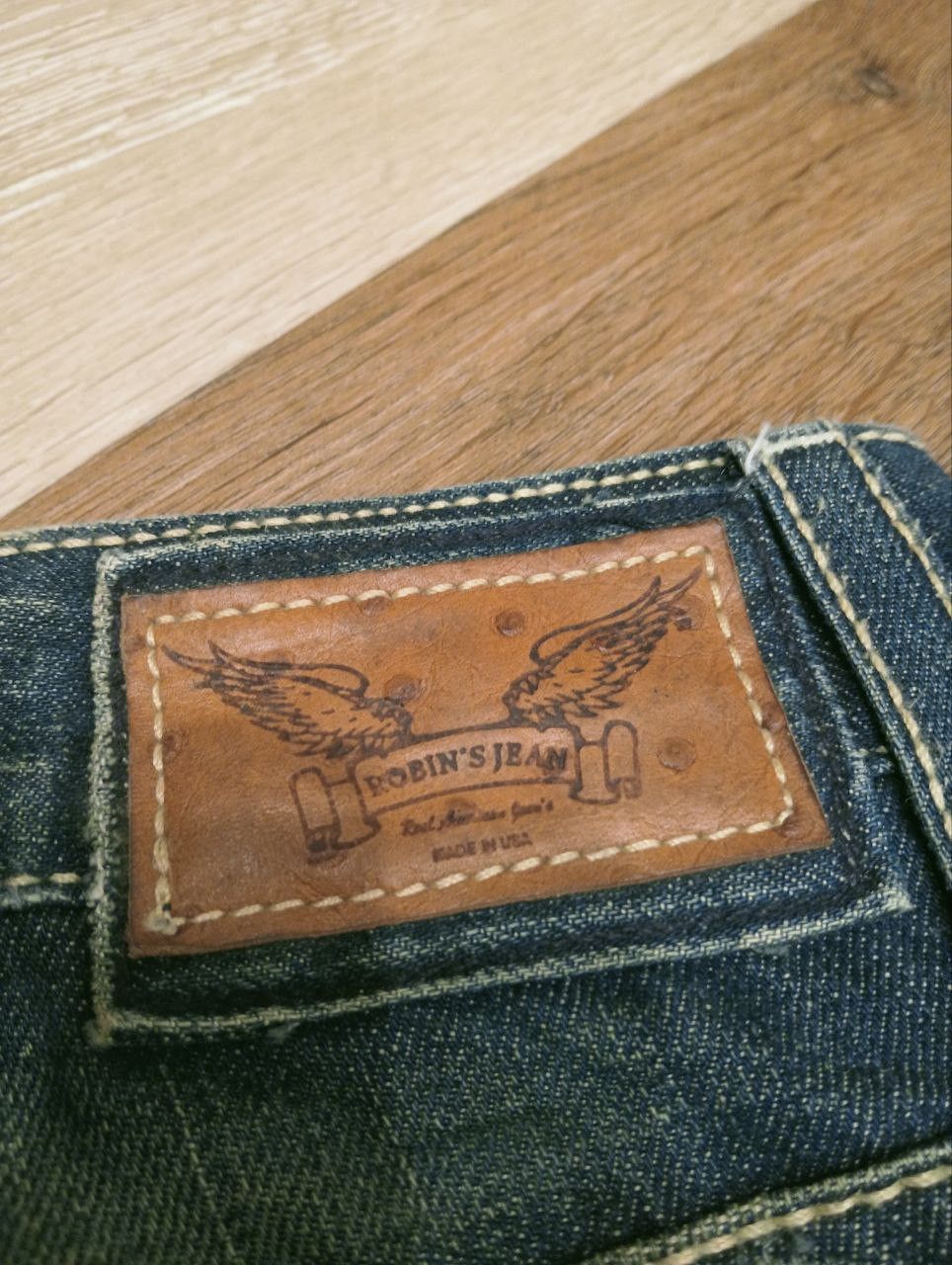 Robins Jeans VINTAGE ROBIN'S JEAN LEATHER POCKET CROPPED PANTS Size US 38 / EU 54 - 6 Thumbnail
