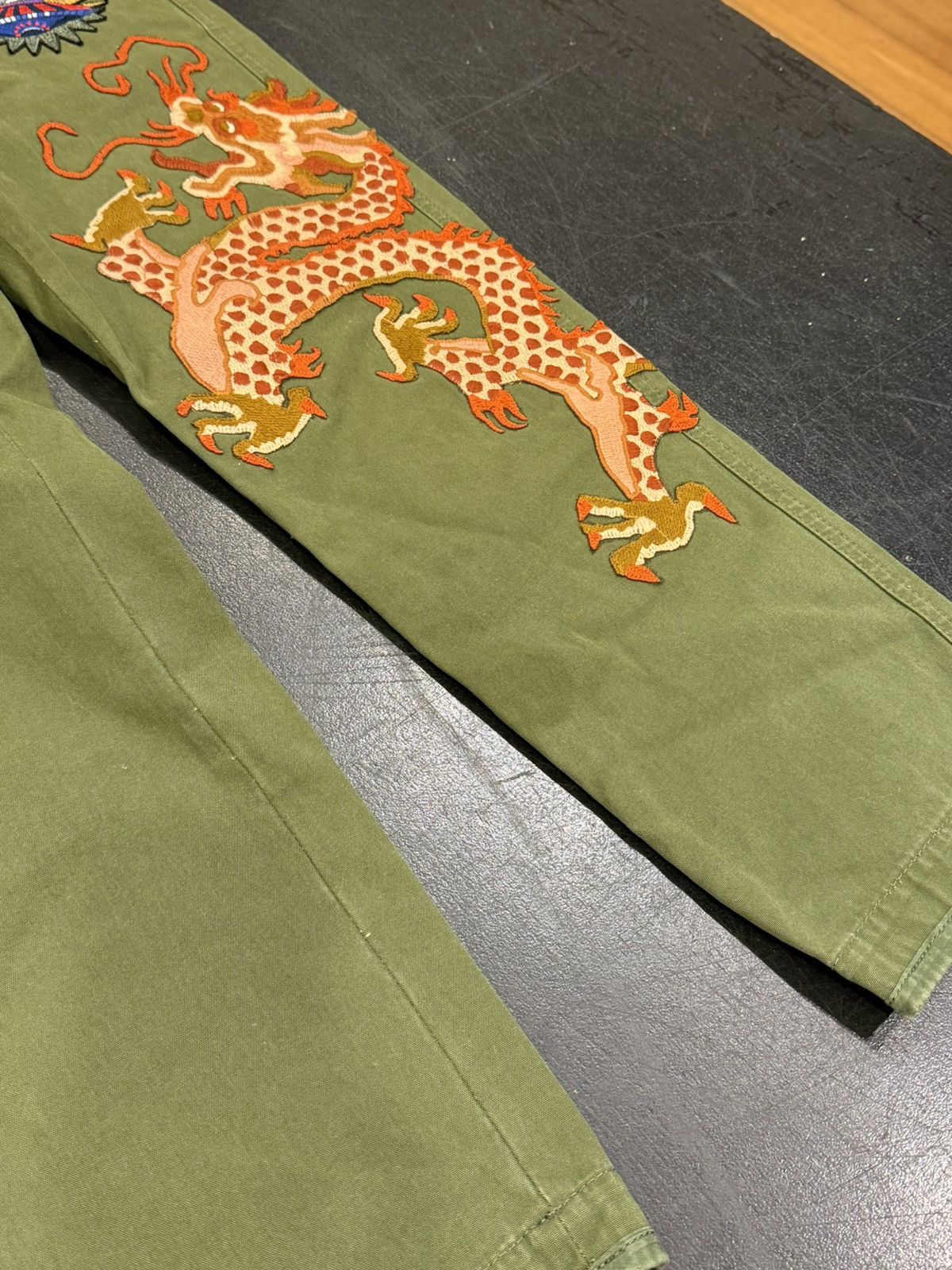 Gucci Gucci Dragon Embroidered Pants Size US 28 / EU 44 - 3 Thumbnail