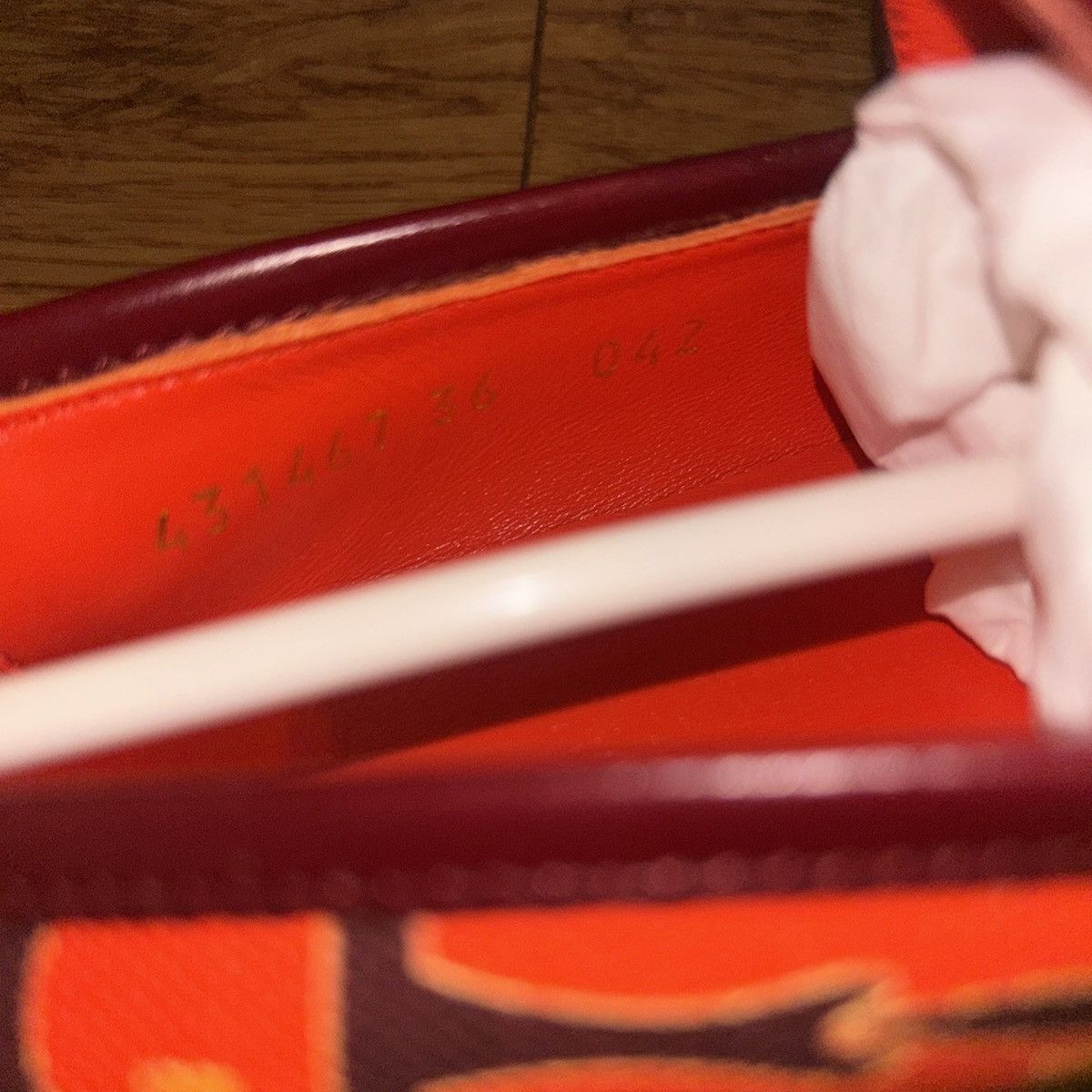 Gucci Gucci Jordaan Casual Shoes Loafer Orange 431467 size 36 Size US 6 / IT 36 - 7 Thumbnail