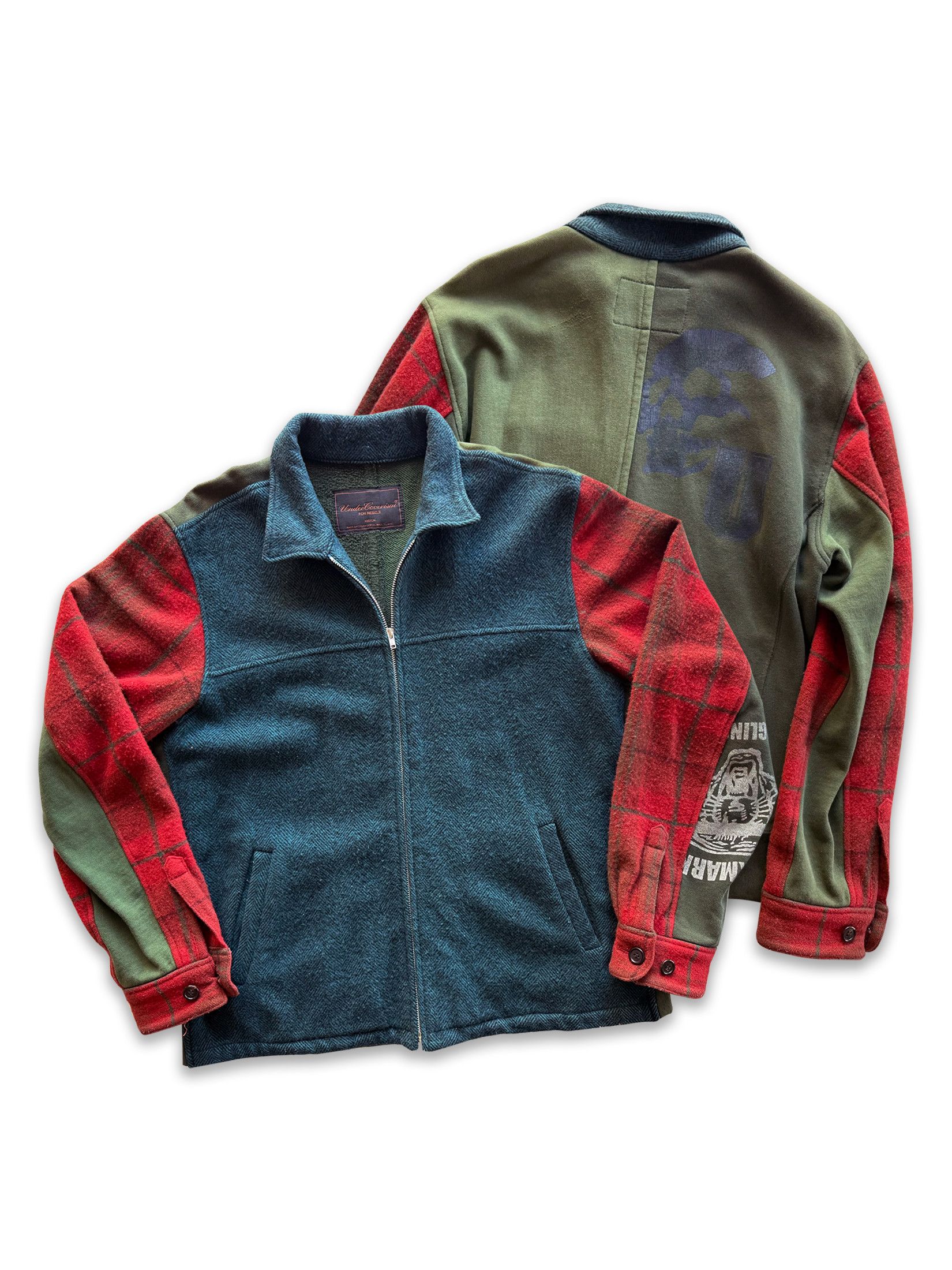 Undercover AW03 Paper Doll Hybrid Reconstructed Wool Jacket Size US M / EU 48-50 / 2 - 1 Thumbnail