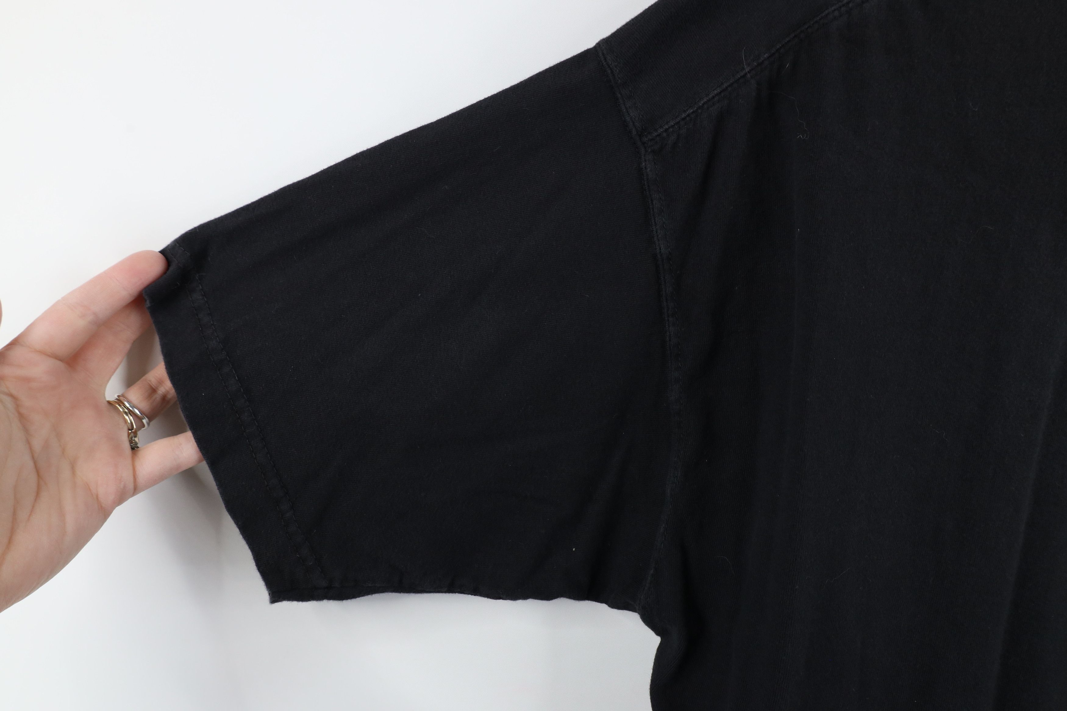 Vintage Vintage 90s Streetwear Short Sleeve Henley T-Shirt Black Size US L / EU 52-54 / 3 - 5 Thumbnail