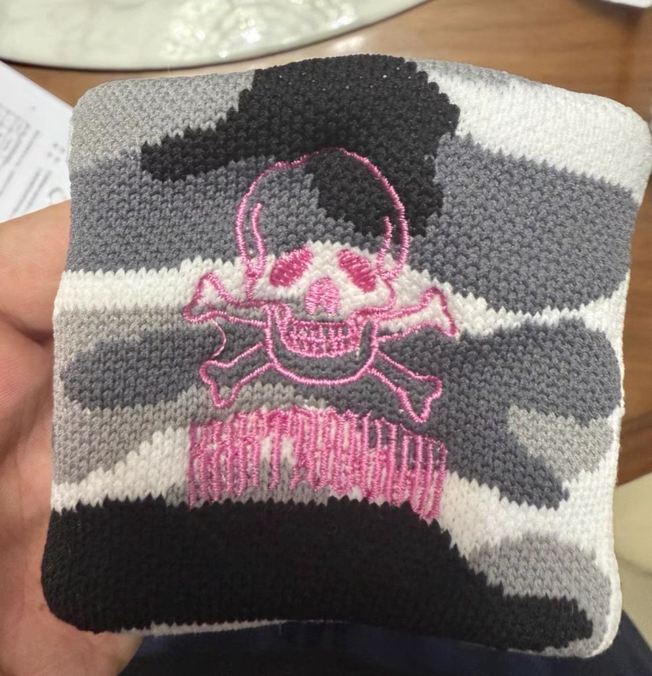 Vintage WRST Pink white camo wristband Size ONE SIZE - 2 Thumbnail