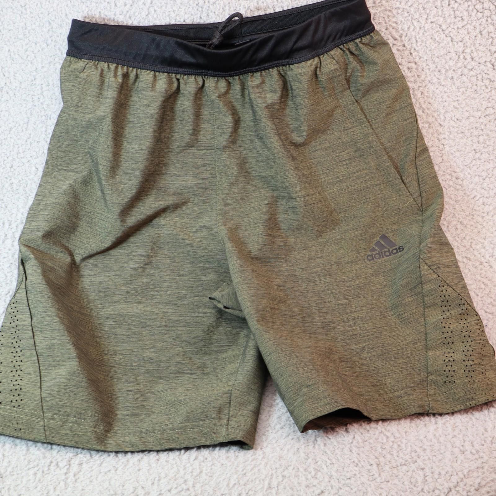 Adidas Adidas Woven Shorts Mens Small Green Lightweight Stretch Size US 30 / EU 46 - 1 Thumbnail