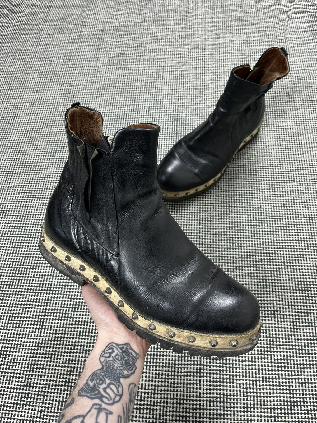 A.S.98 A.S. 98 studded Chelsea chunky boots avant garde Size US 8 / IT 38 - 2 Thumbnail