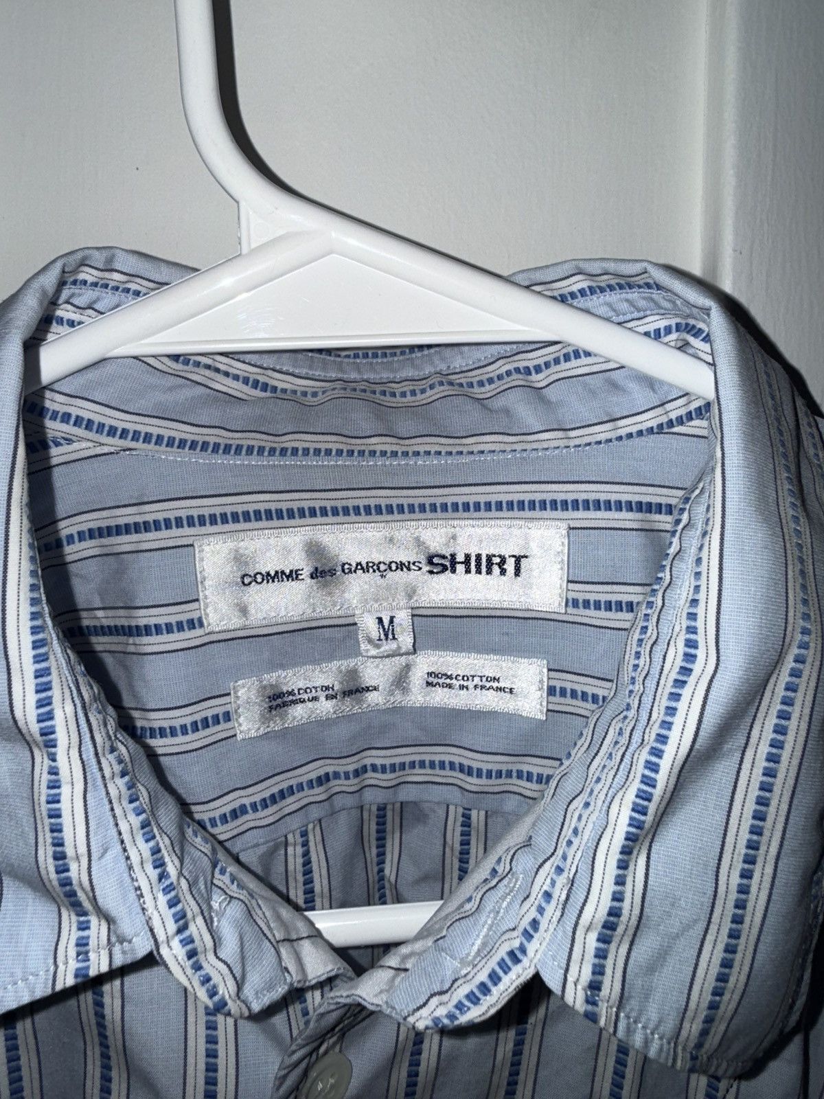 Comme des Garcons SHIRT Comme des Garçons SHIRT Trompe l’Oeil Cargo Striped Shirt Size US M / EU 48-50 / 2 - 9 Thumbnail